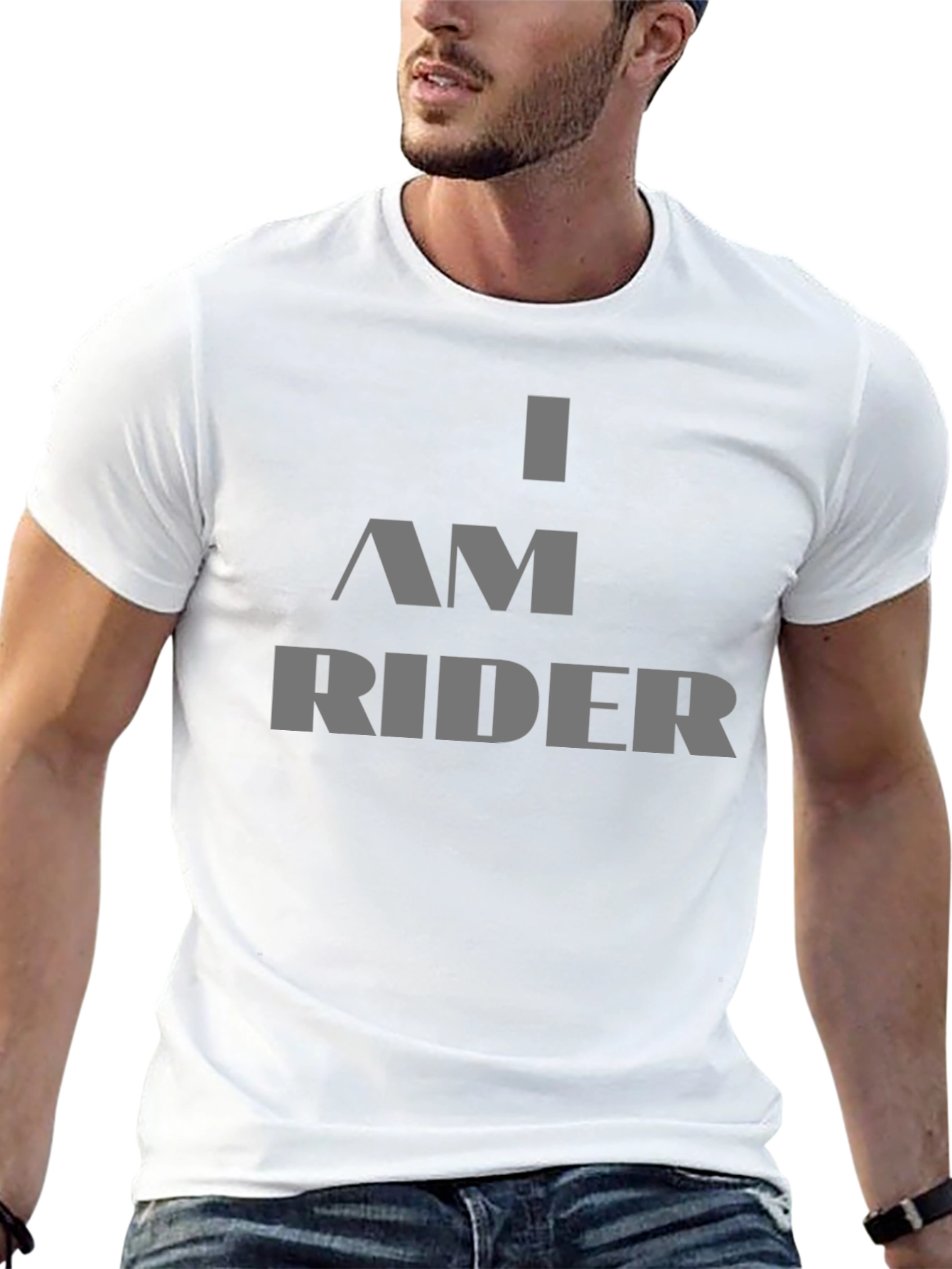 I AM RIDER Graphic T-Shirt - Bold Black Tee