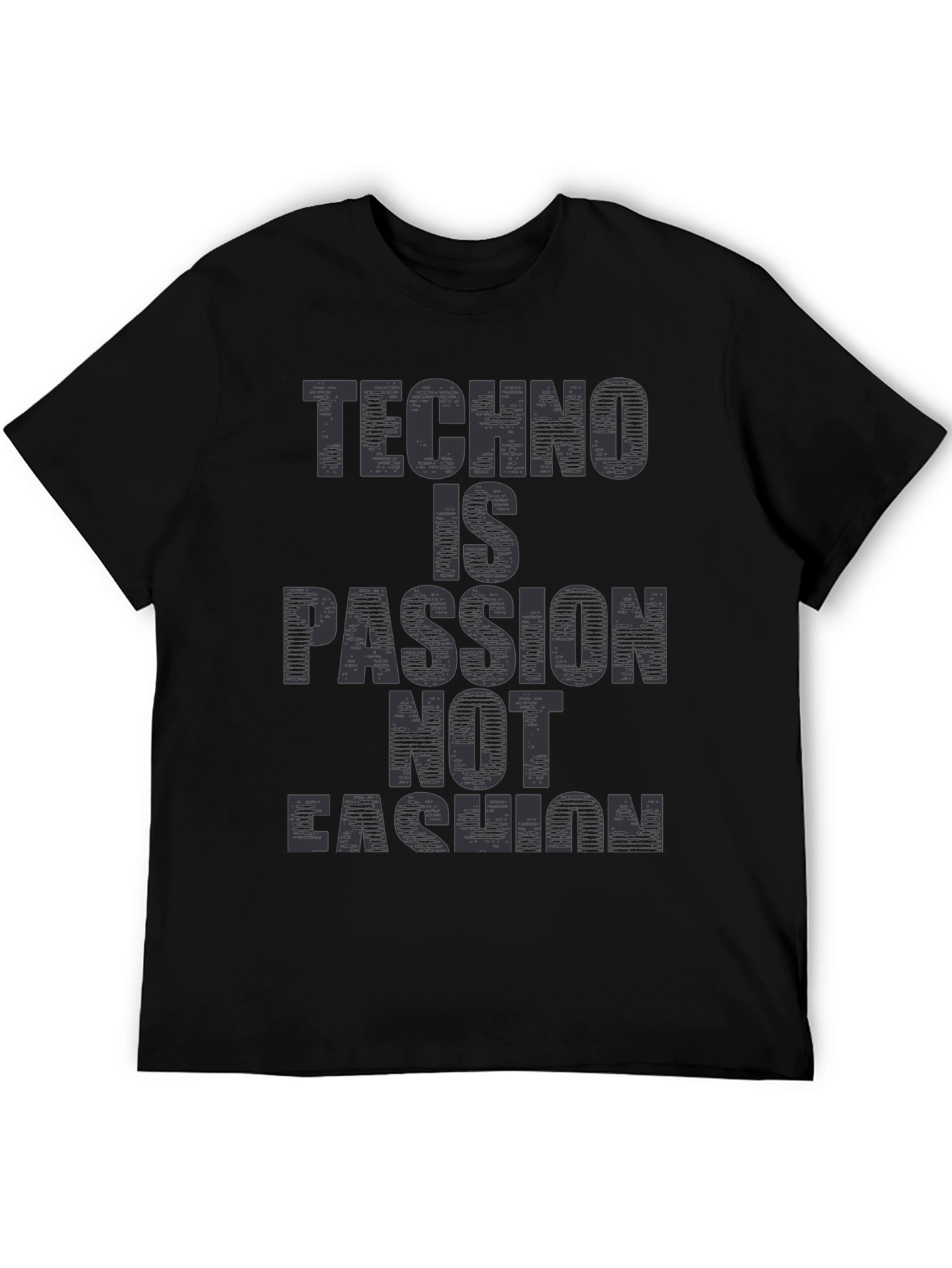 Techno is Passion T-Shirt - Unisex Black Tee