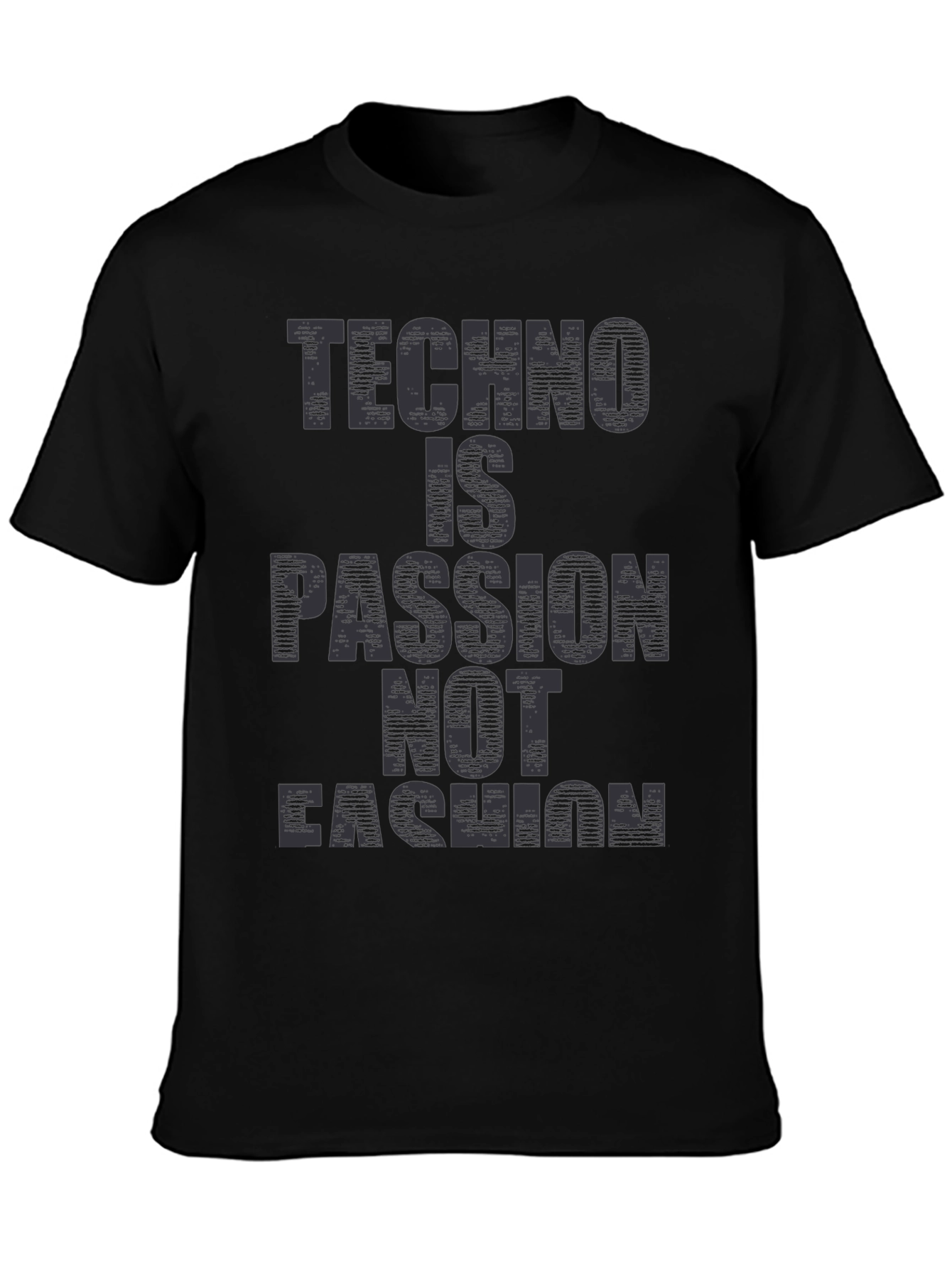 Techno is Passion T-Shirt - Unisex Black Tee