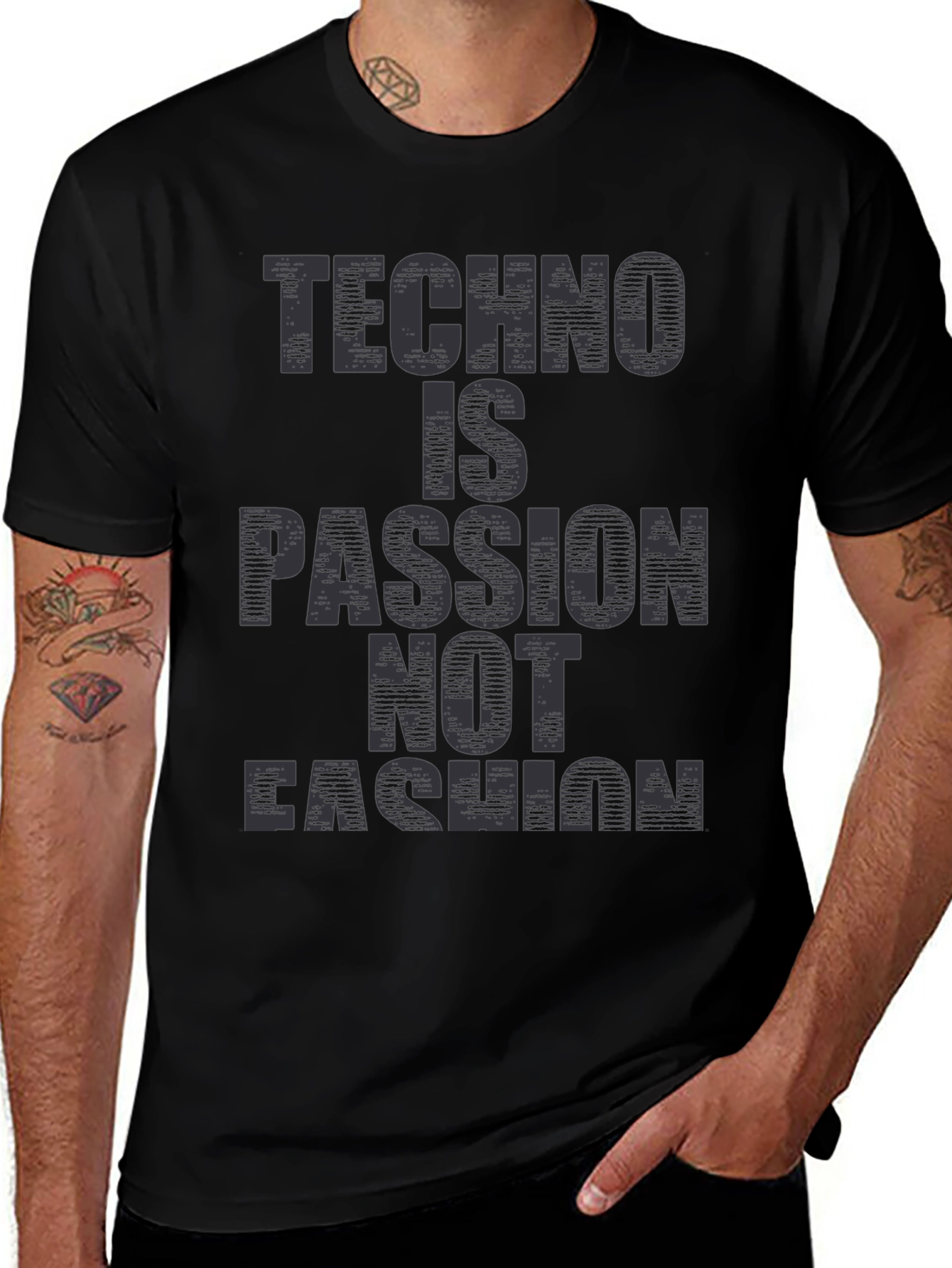 Techno is Passion T-Shirt - Unisex Black Tee