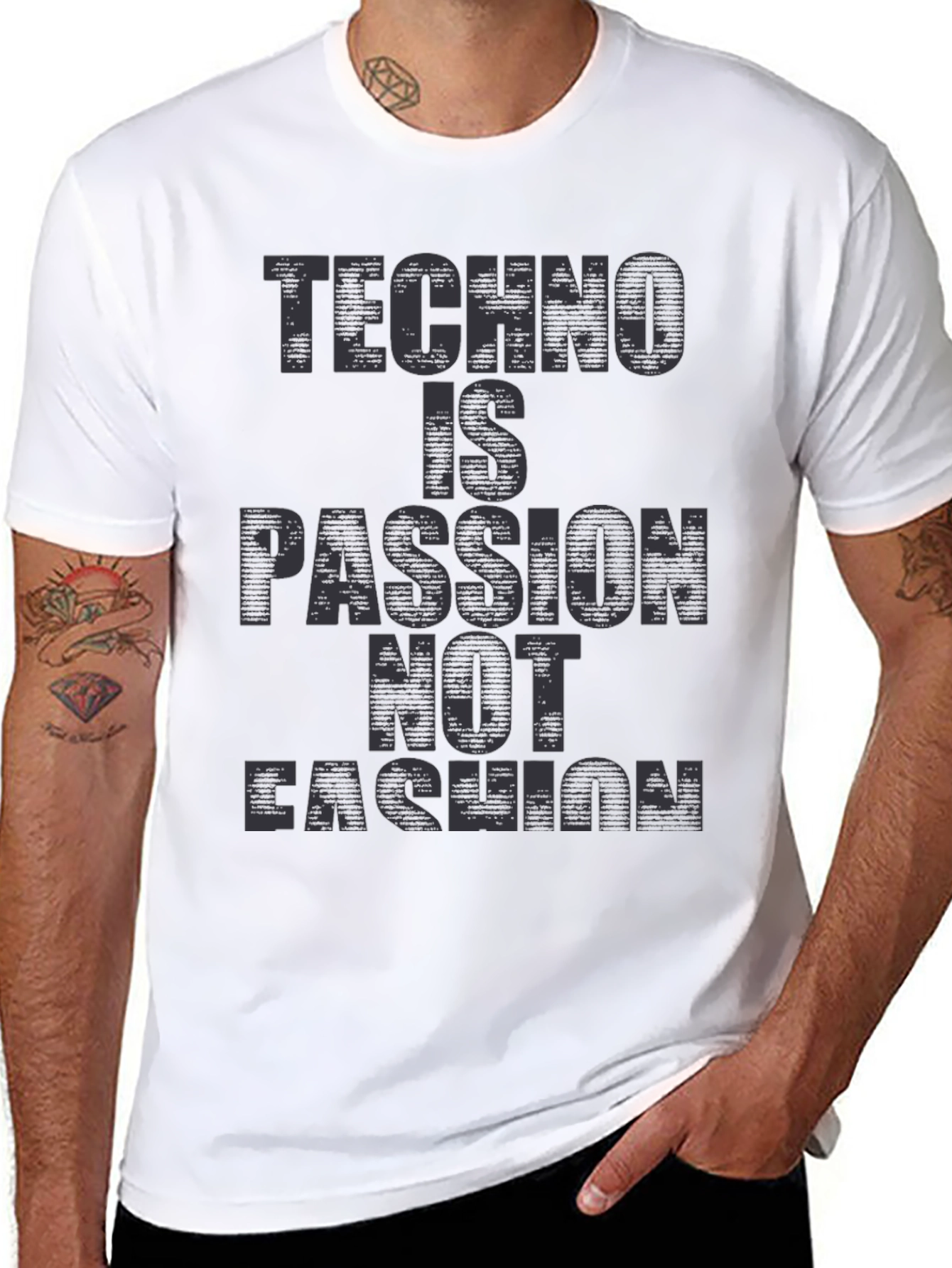 Techno is Passion T-Shirt - Unisex Black Tee