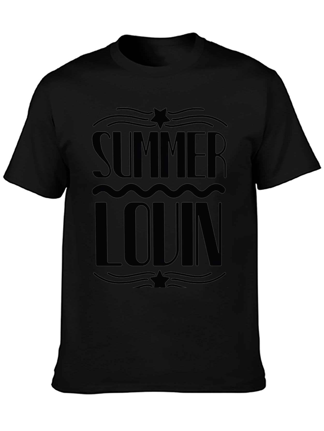 Summer Lovin Black Graphic Tee