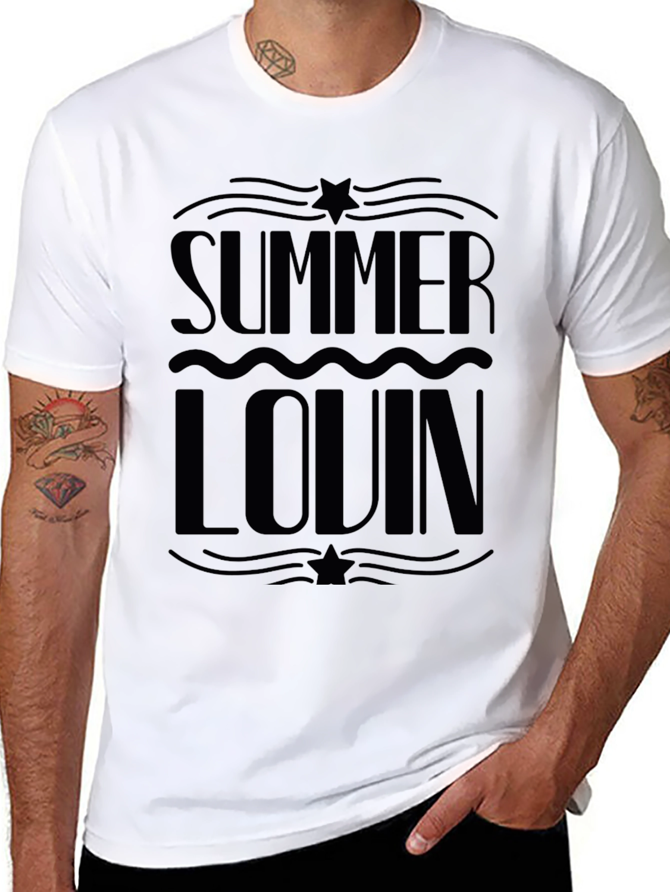 Summer Lovin Black Graphic Tee