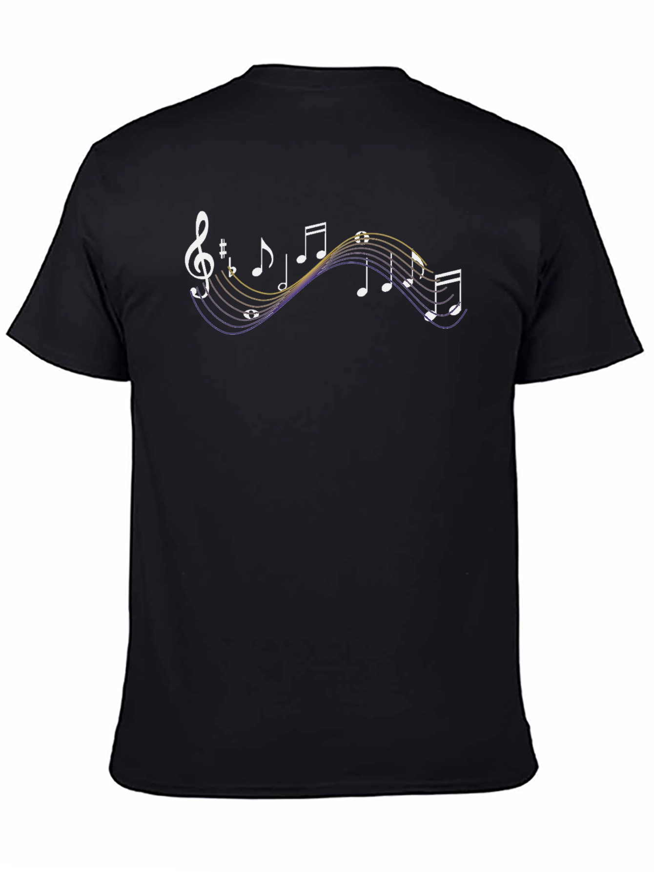Musical Note Graphic Print T-Shirt