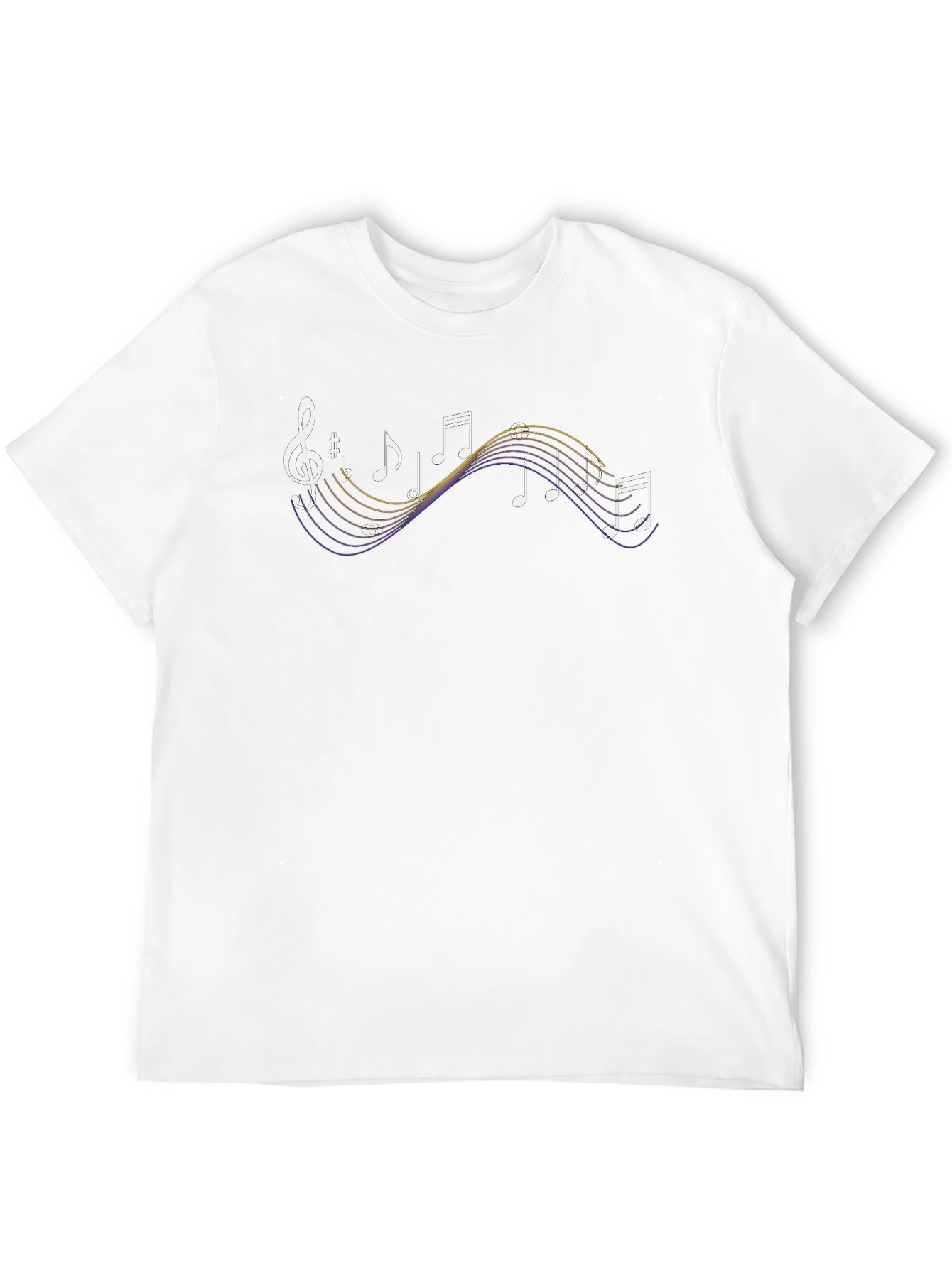 Musical Note Graphic Print T-Shirt