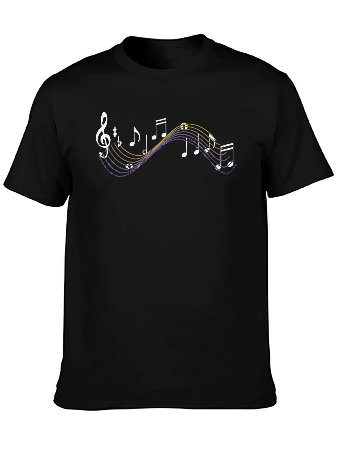 Musical Note Graphic Print T-Shirt