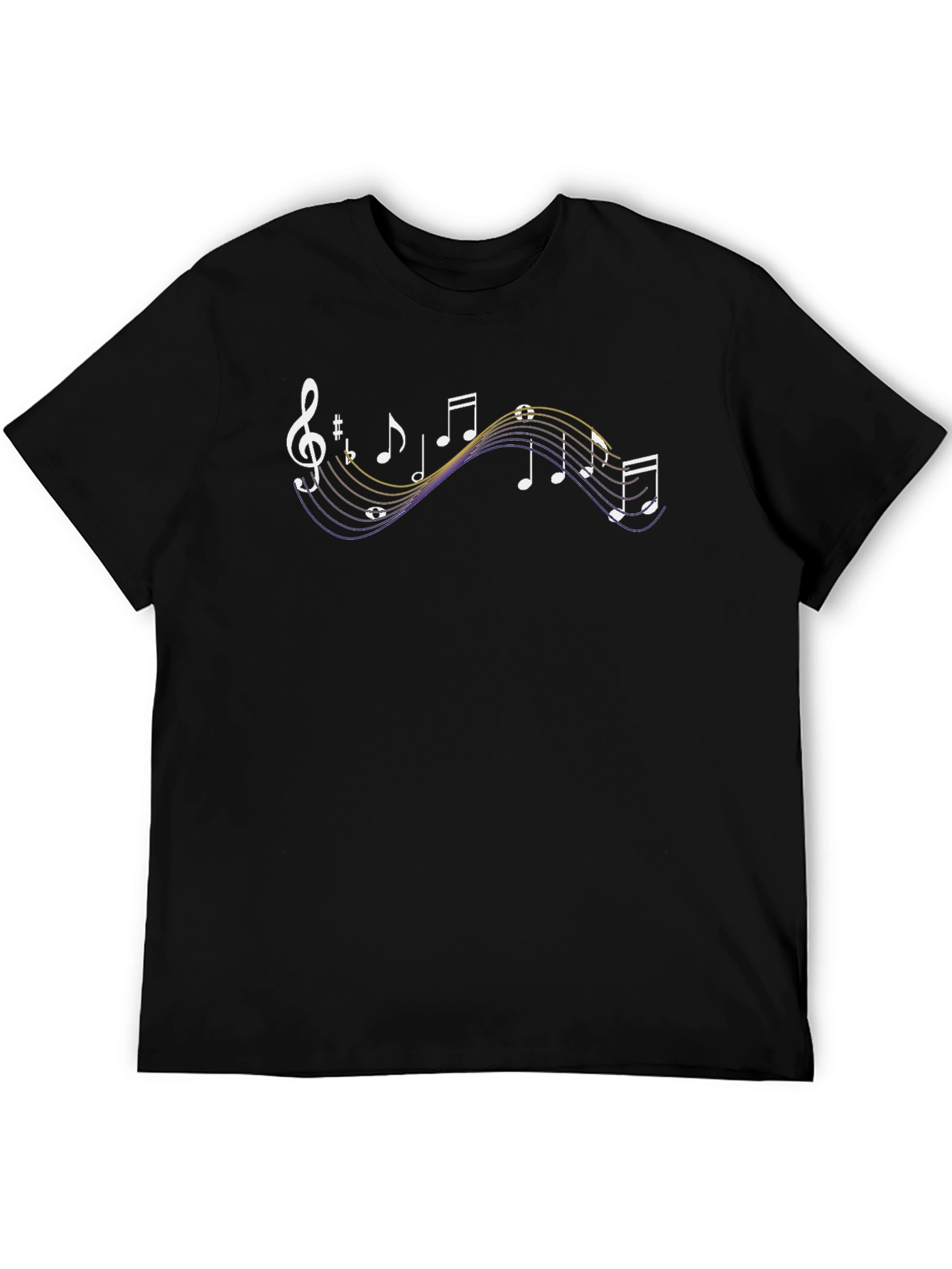 Musical Note Graphic Print T-Shirt