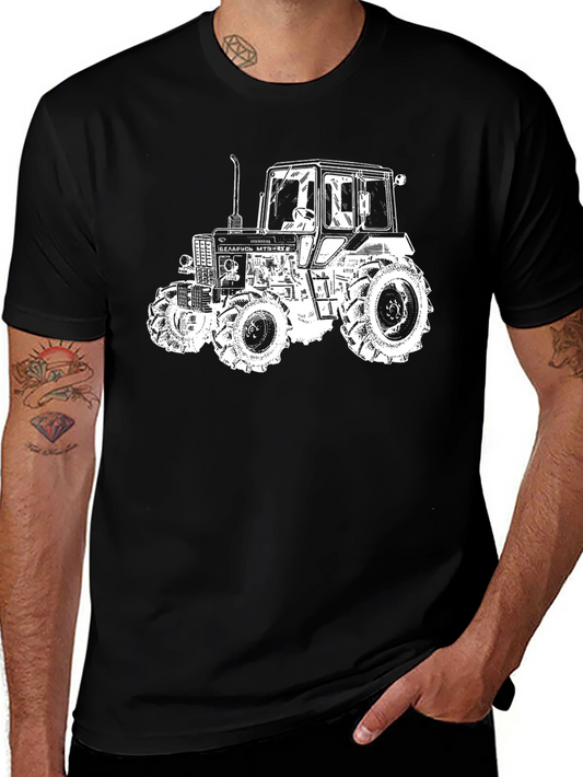 Belarus Tractor Graphic Tee - Classic Farm Vehicle Shirt