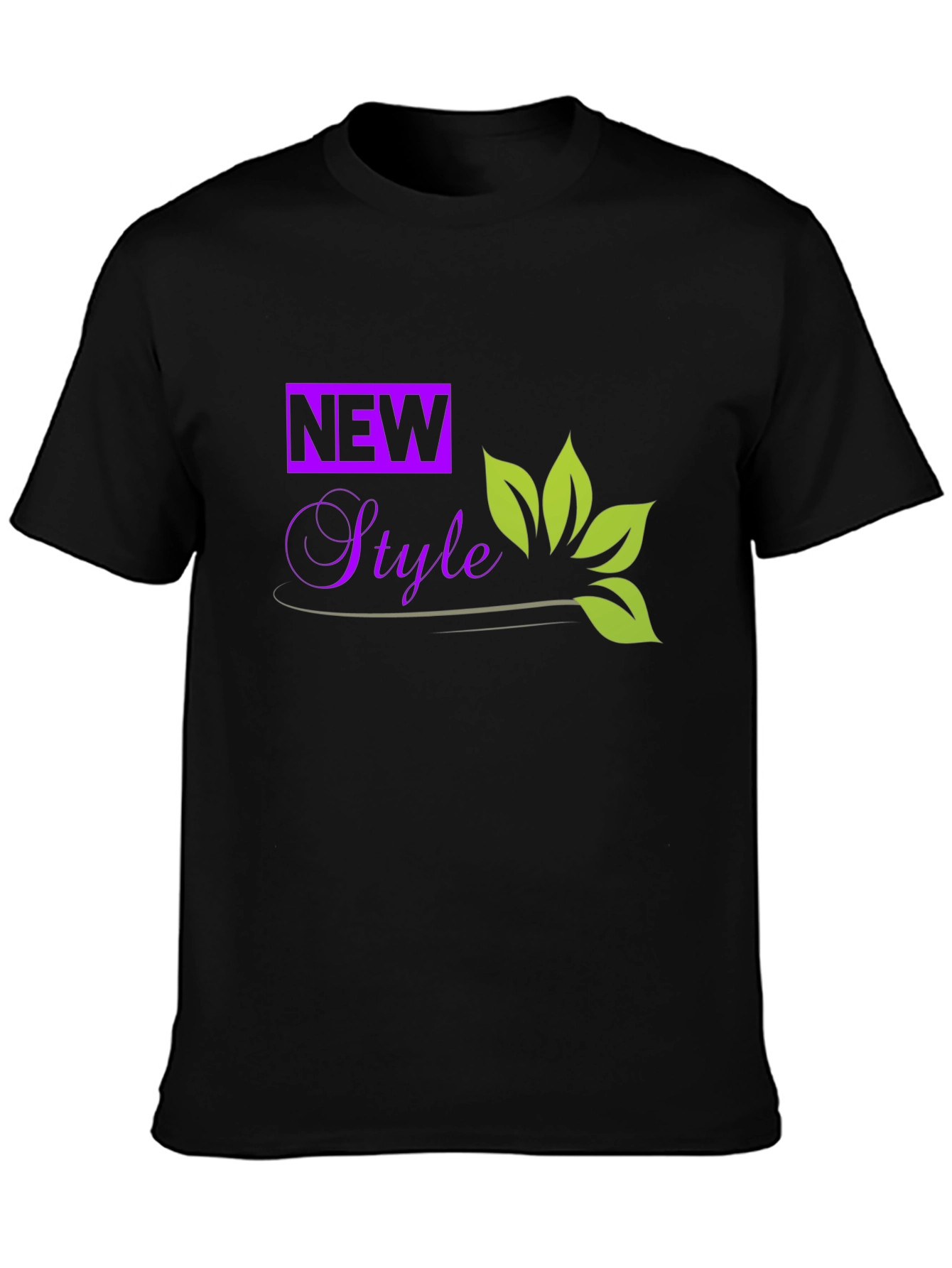 Trendy Black T-Shirt: New Style Graphic Tee