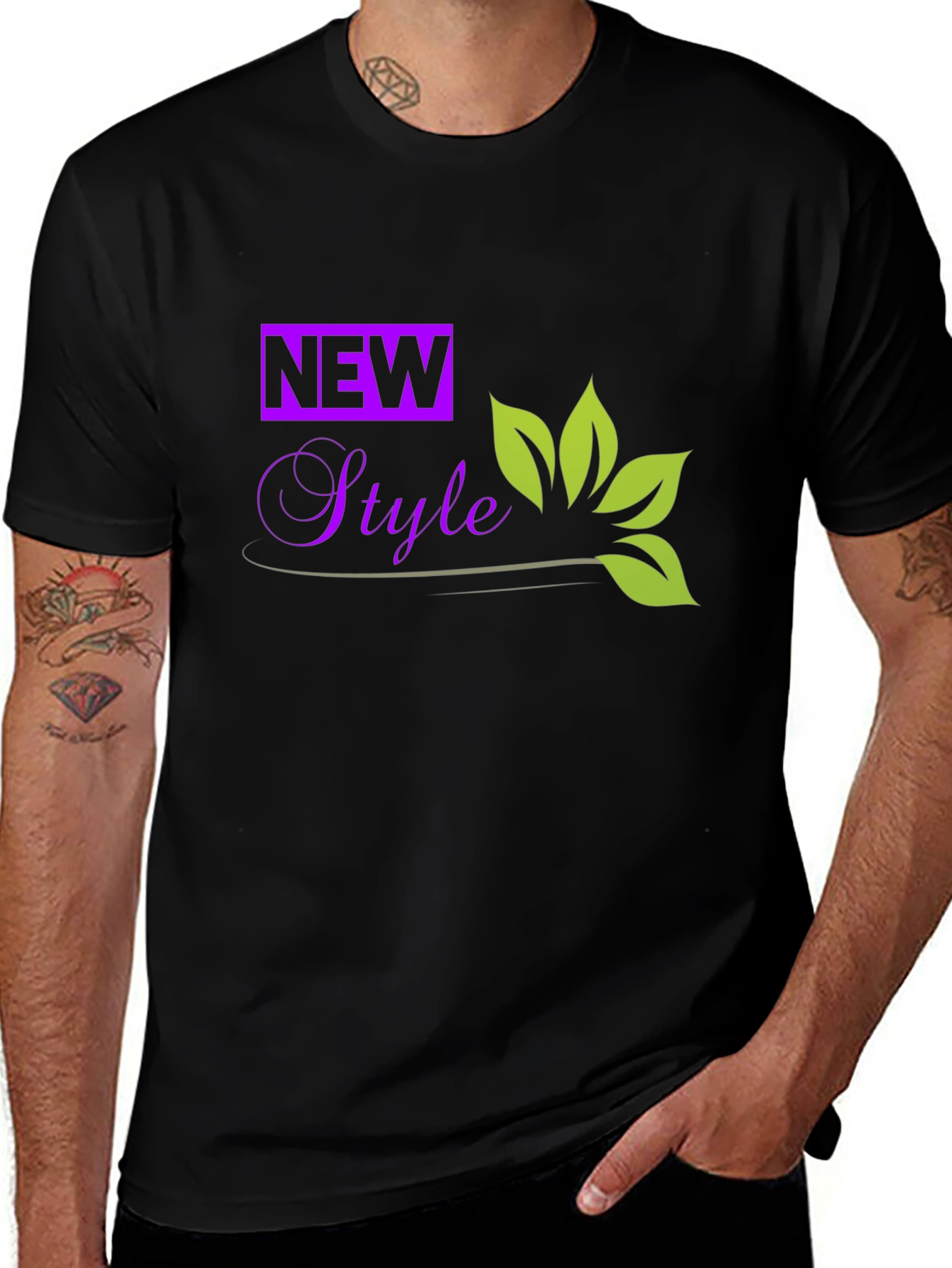 Trendy Black T-Shirt: New Style Graphic Tee