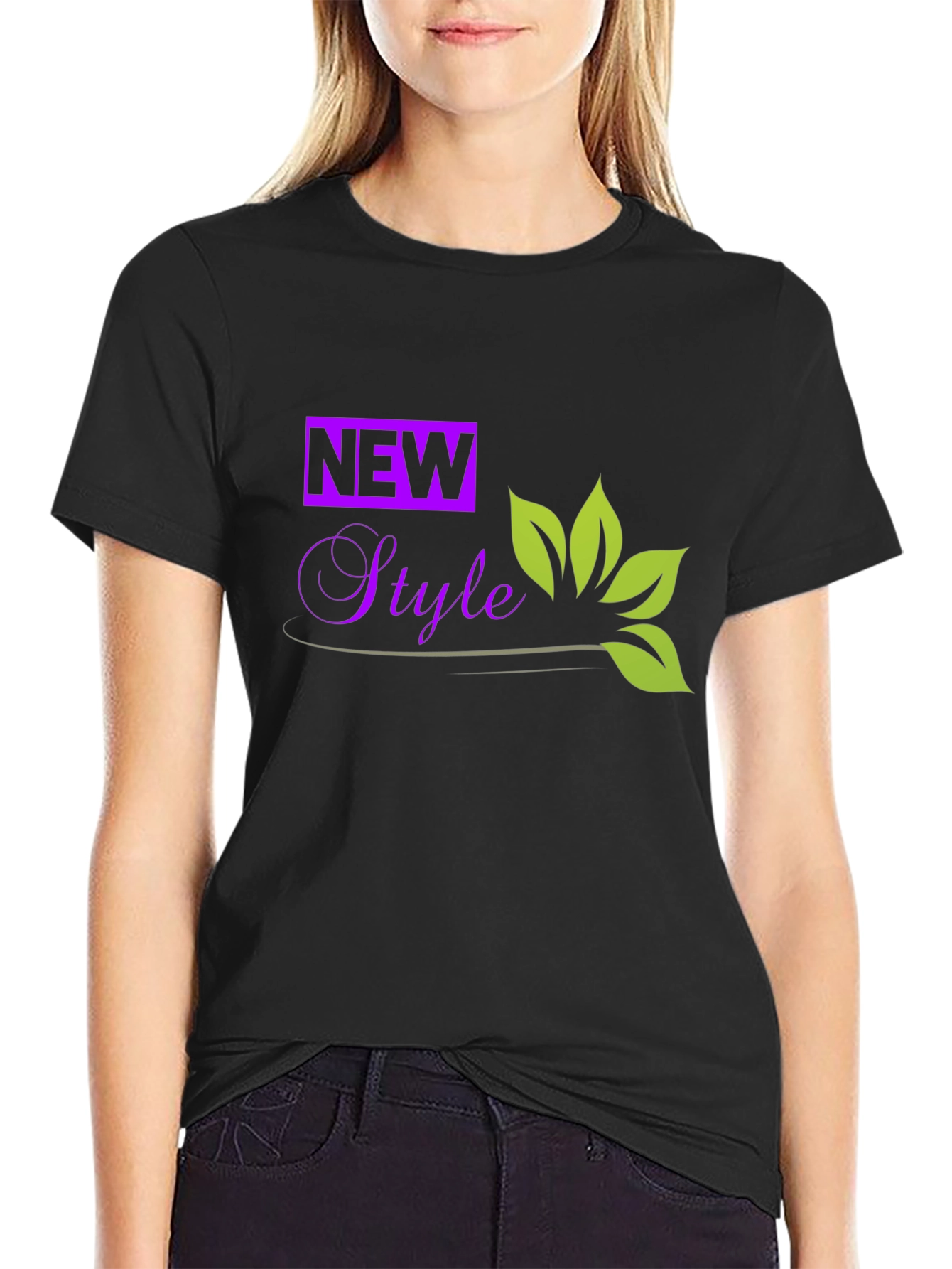 Trendy Black T-Shirt: New Style Graphic Tee