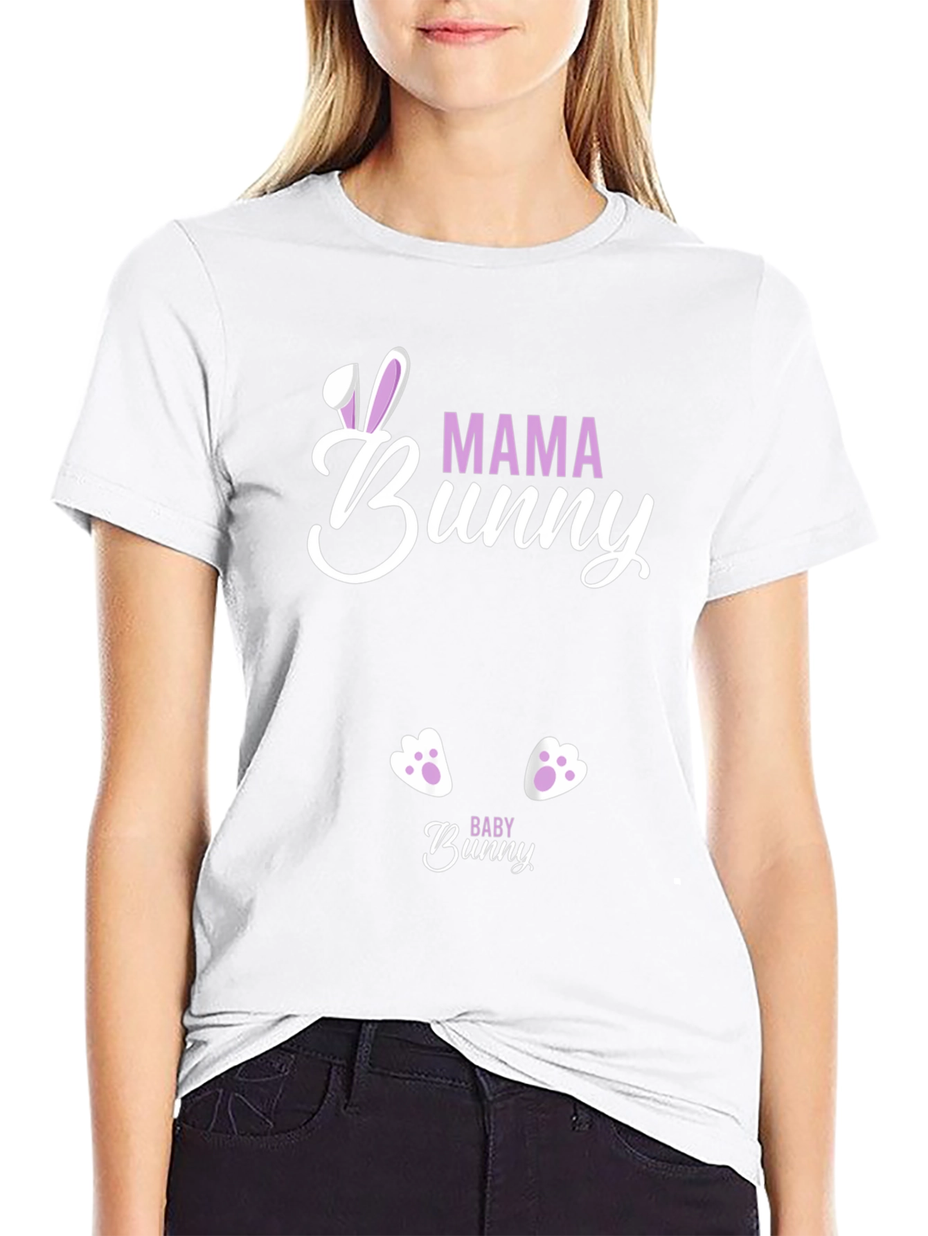 Mama Bunny T-Shirt - Easter Pregnancy Announcement Tee