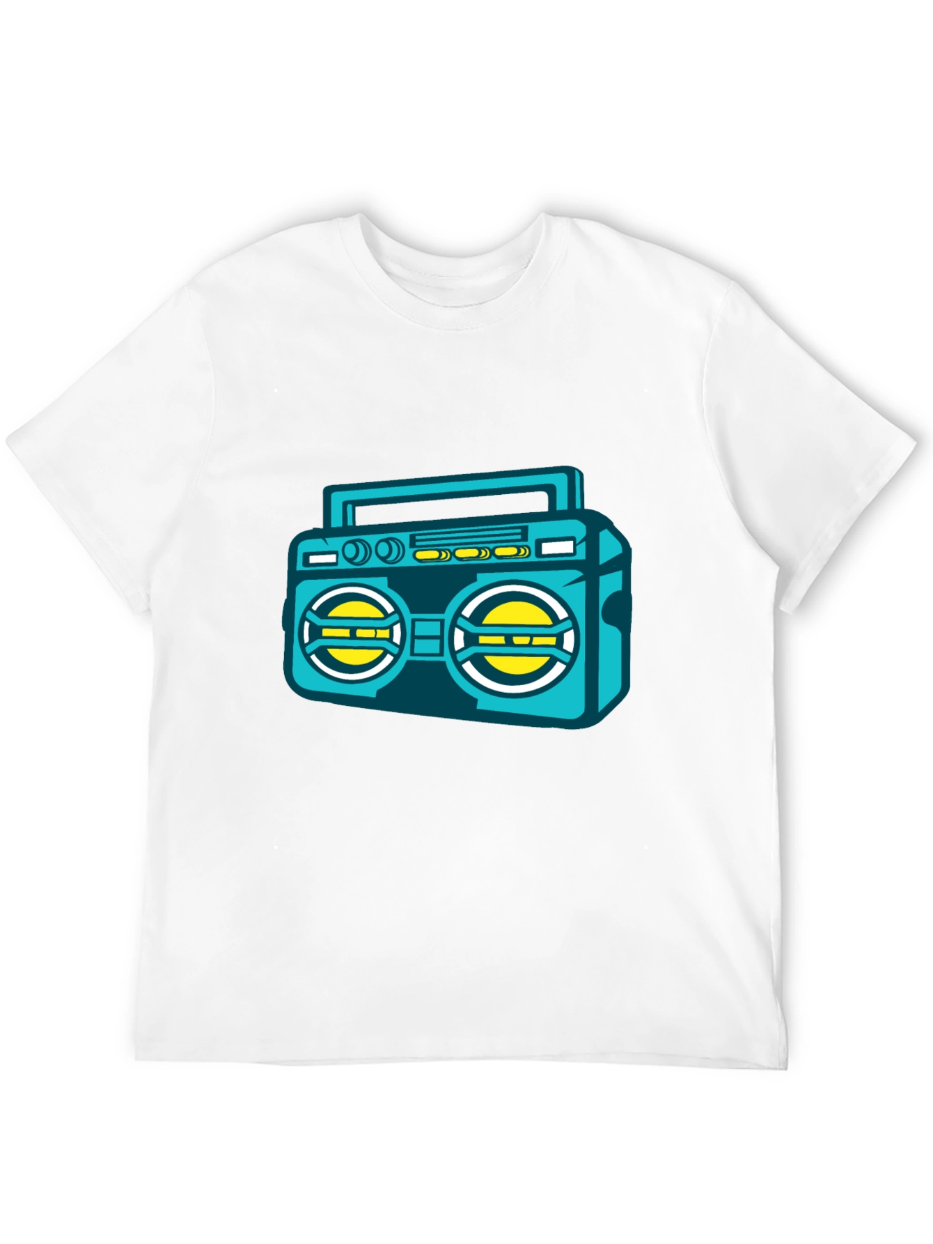 Retro Boombox Graphic Tee - Cool Music Lover T-Shirt