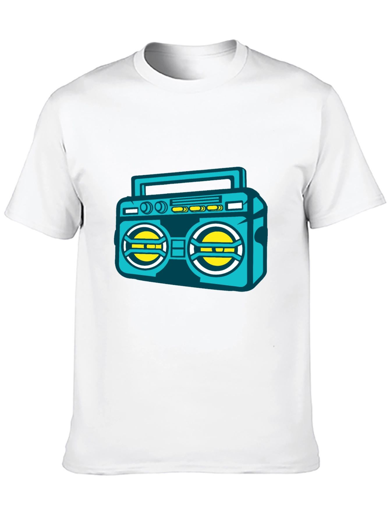 Retro Boombox Graphic Tee - Cool Music Lover T-Shirt