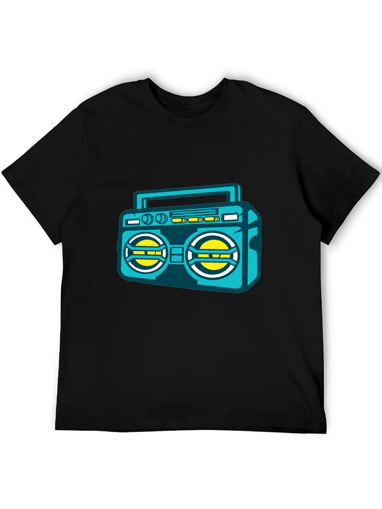 Retro Boombox Graphic Tee - Cool Music Lover T-Shirt