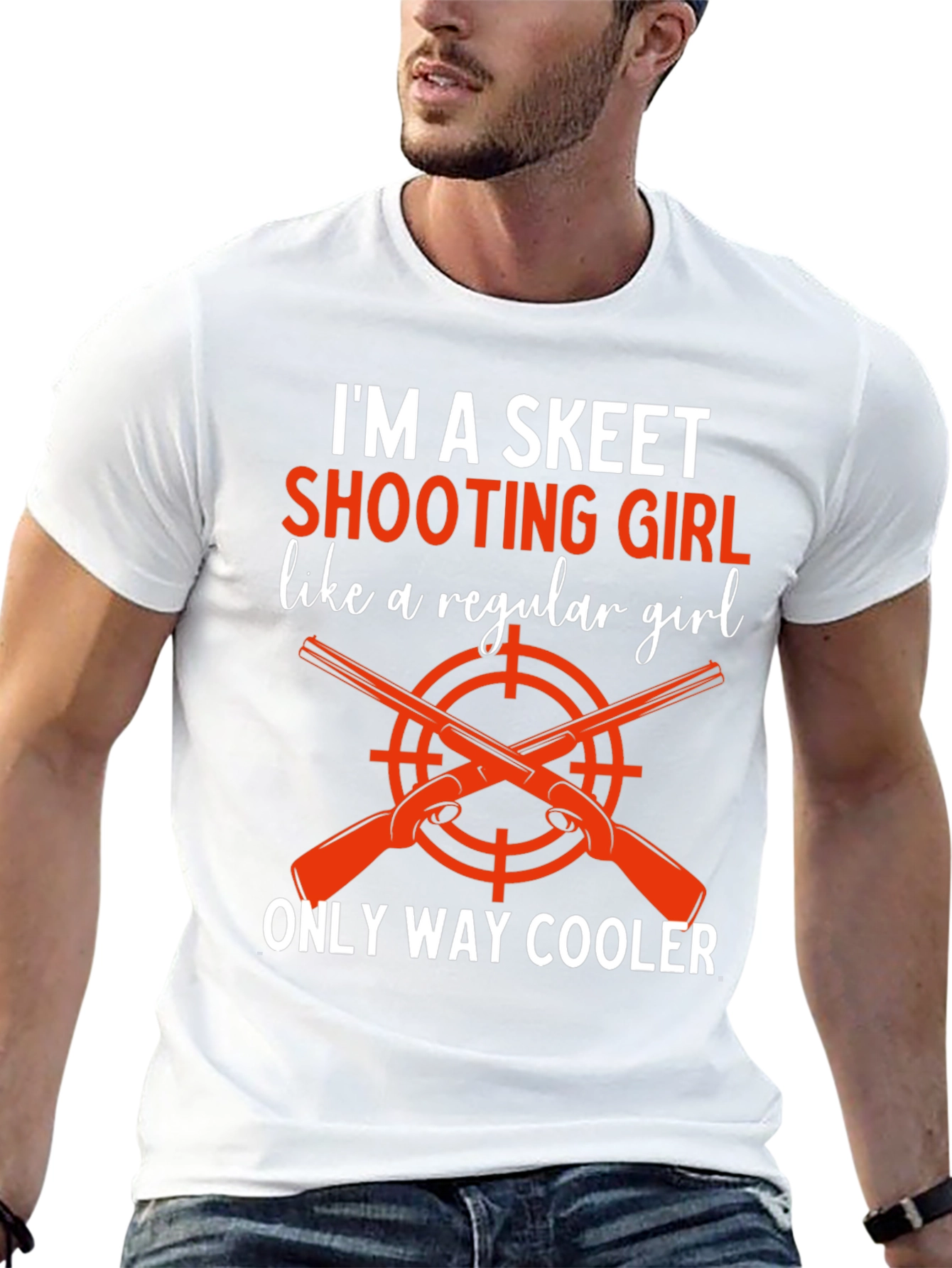 Skeet Shooting Girl Tee - Way Cooler Graphic T-Shirt