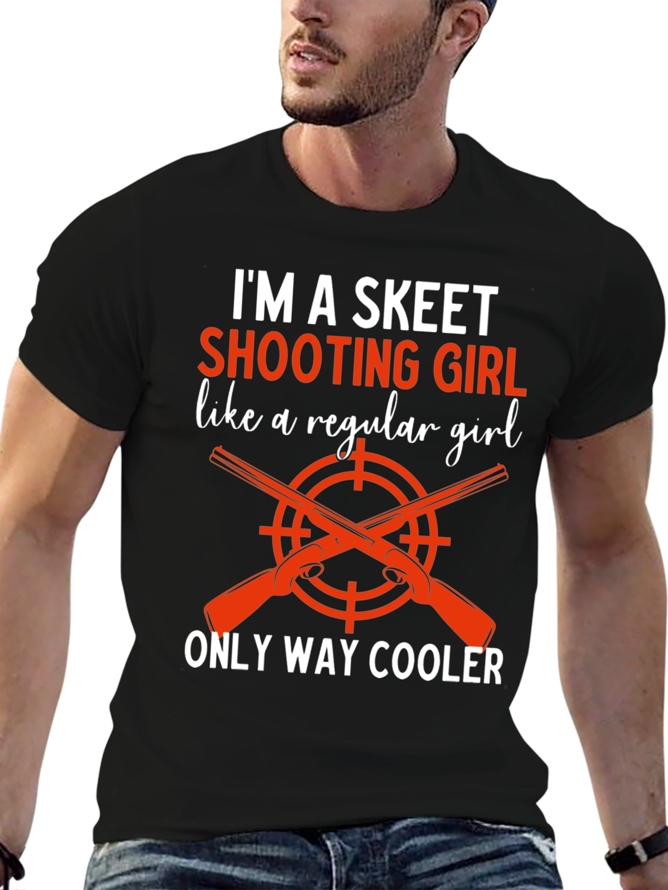 Skeet Shooting Girl Tee - Way Cooler Graphic T-Shirt