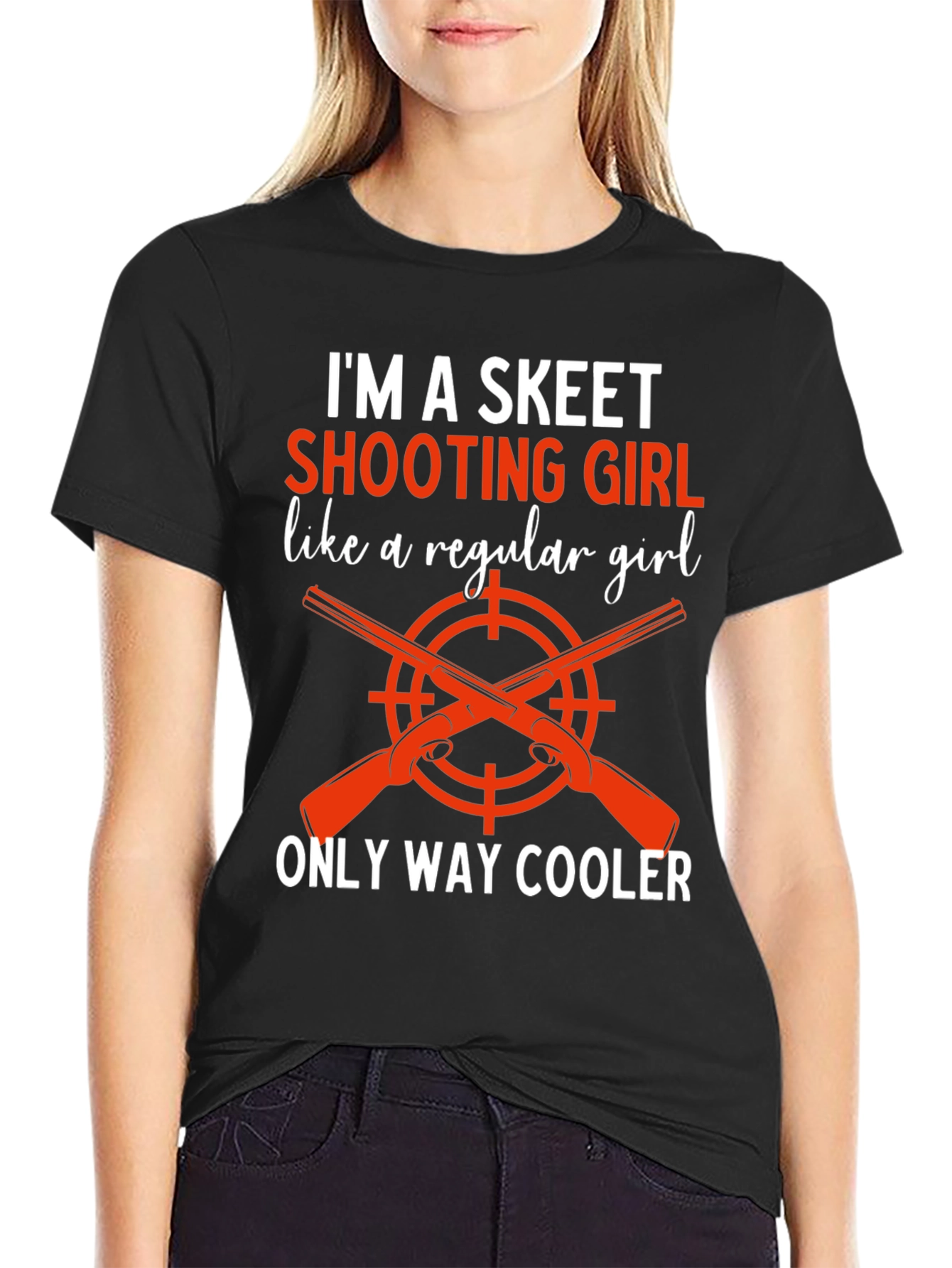 Skeet Shooting Girl Tee - Way Cooler Graphic T-Shirt