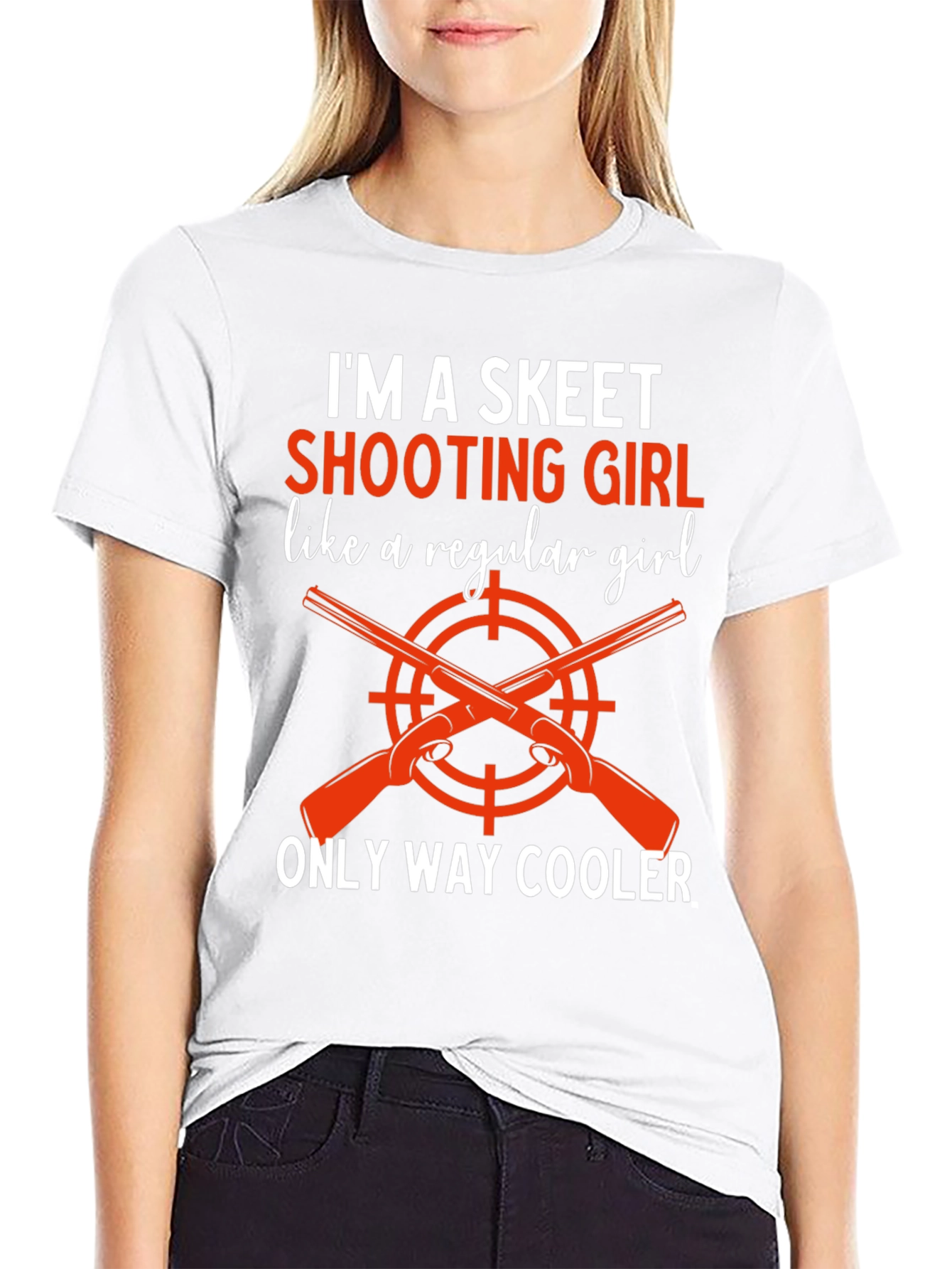 Skeet Shooting Girl Tee - Way Cooler Graphic T-Shirt