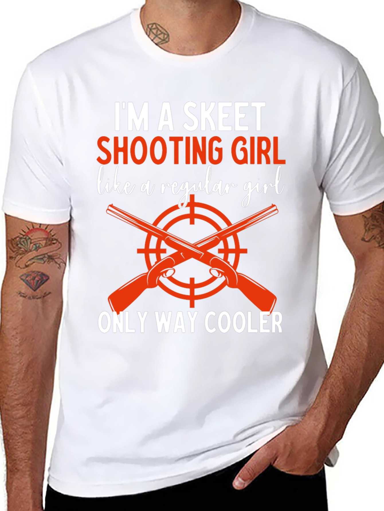 Skeet Shooting Girl Tee - Way Cooler Graphic T-Shirt