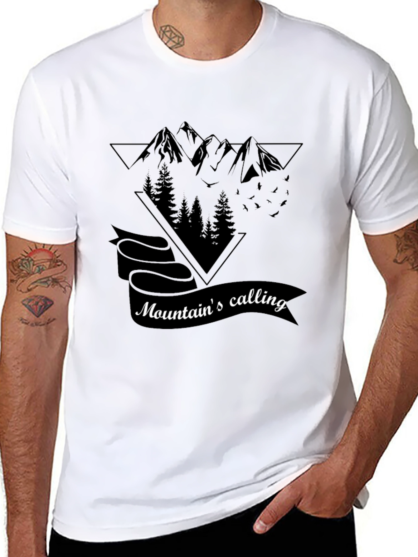 Mountains Calling Graphic Tee - Adventure Ready