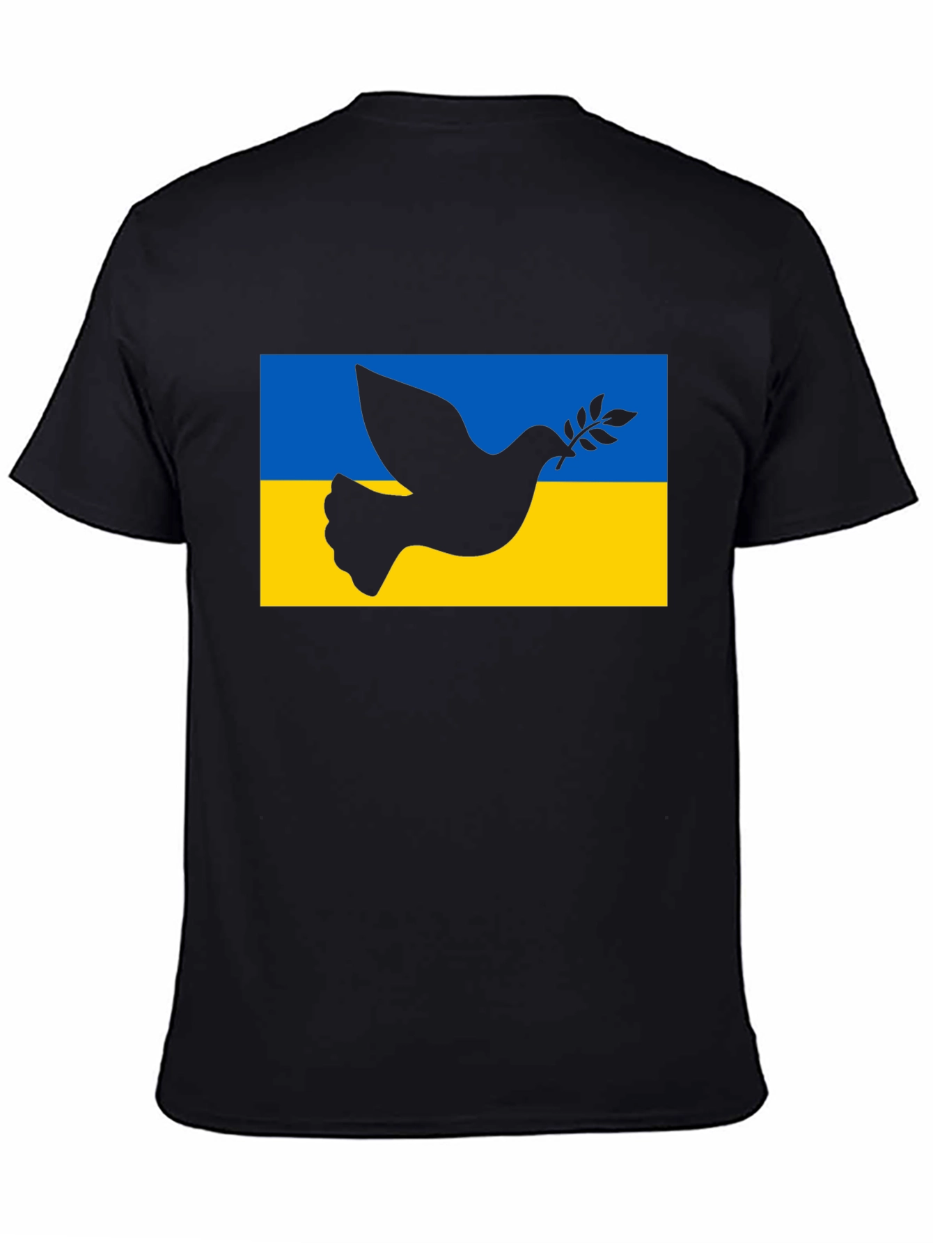 Ukraine Peace Dove Black T-Shirt