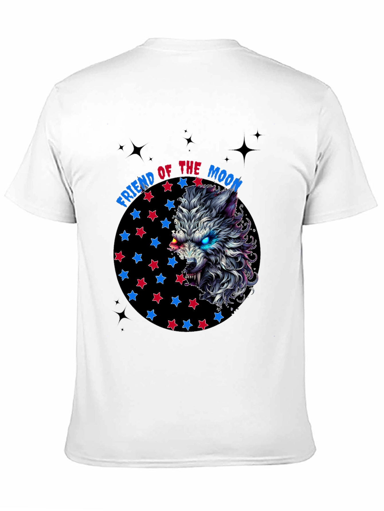 Friend of the Moon Wolf Graphic T-Shirt