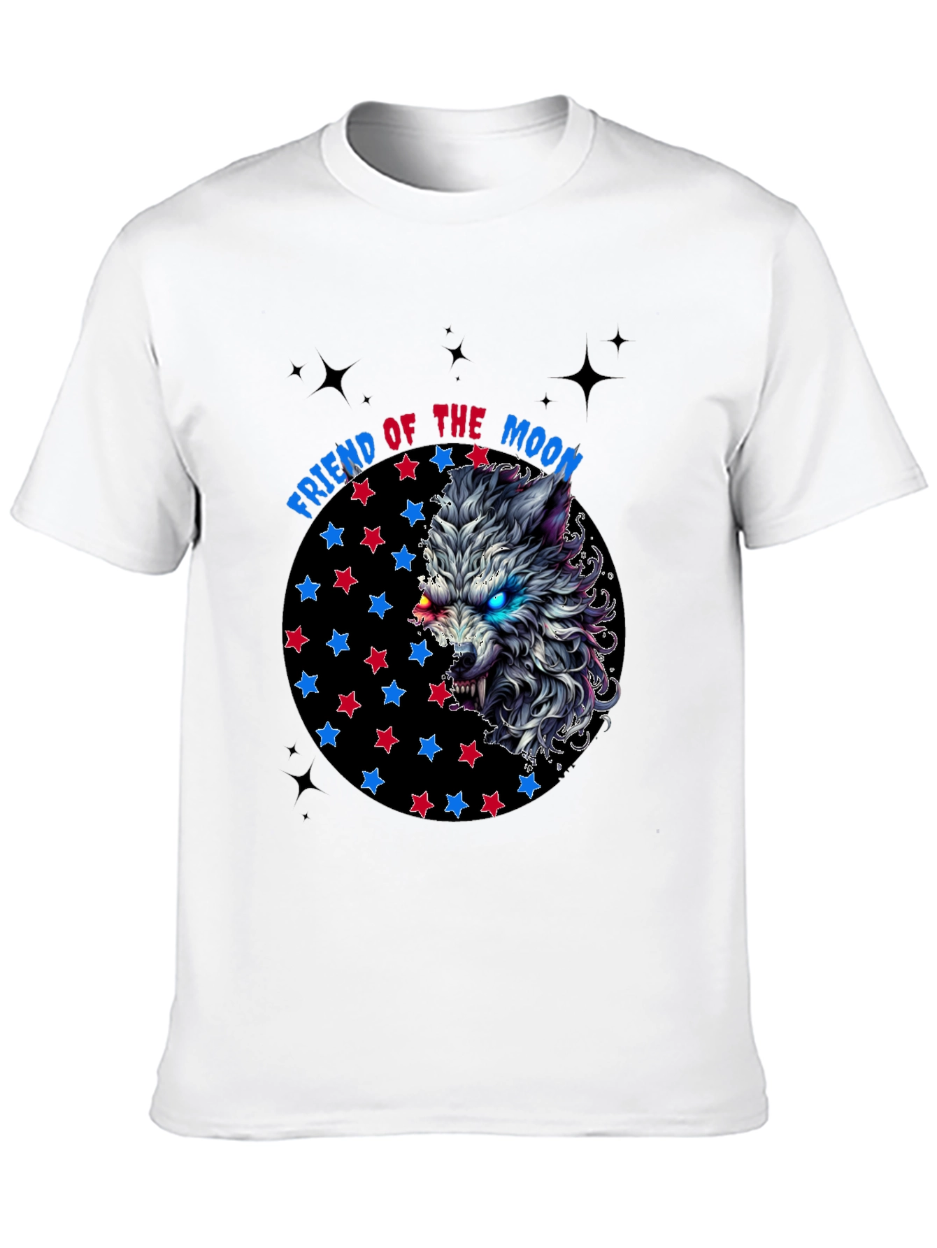 Friend of the Moon Wolf Graphic T-Shirt