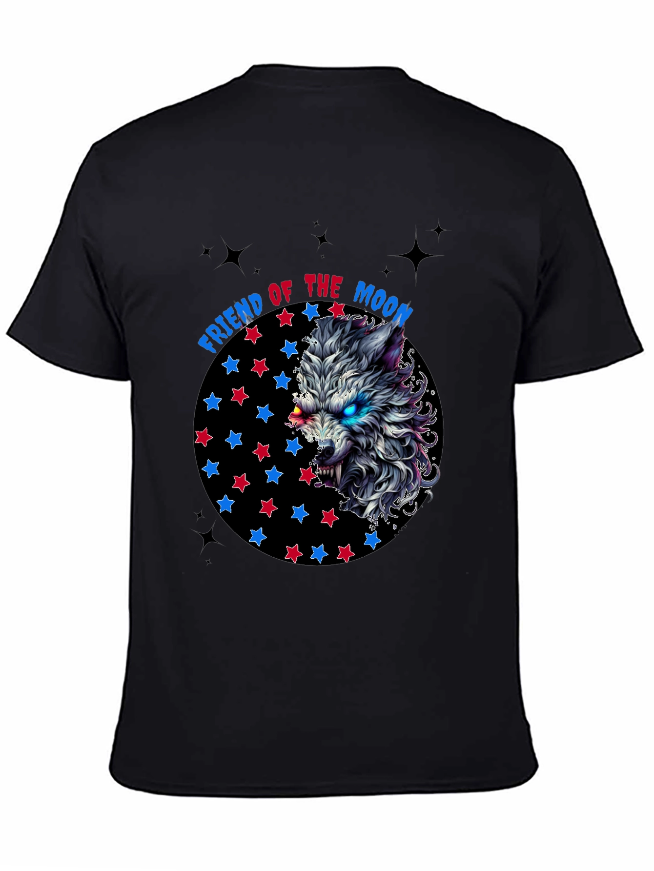 Friend of the Moon Wolf Graphic T-Shirt