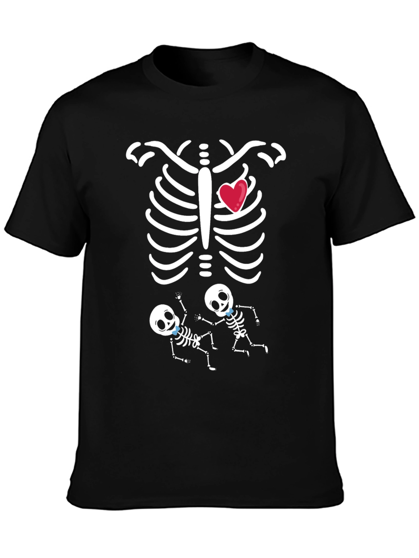 Pregnancy Skeleton T-Shirt - Expecting Twins