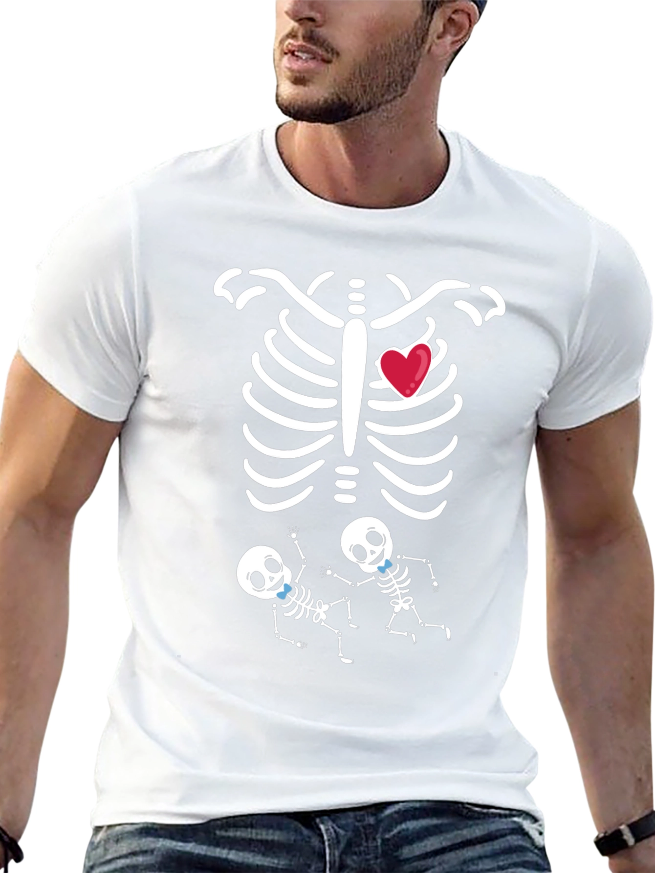 Pregnancy Skeleton T-Shirt - Expecting Twins