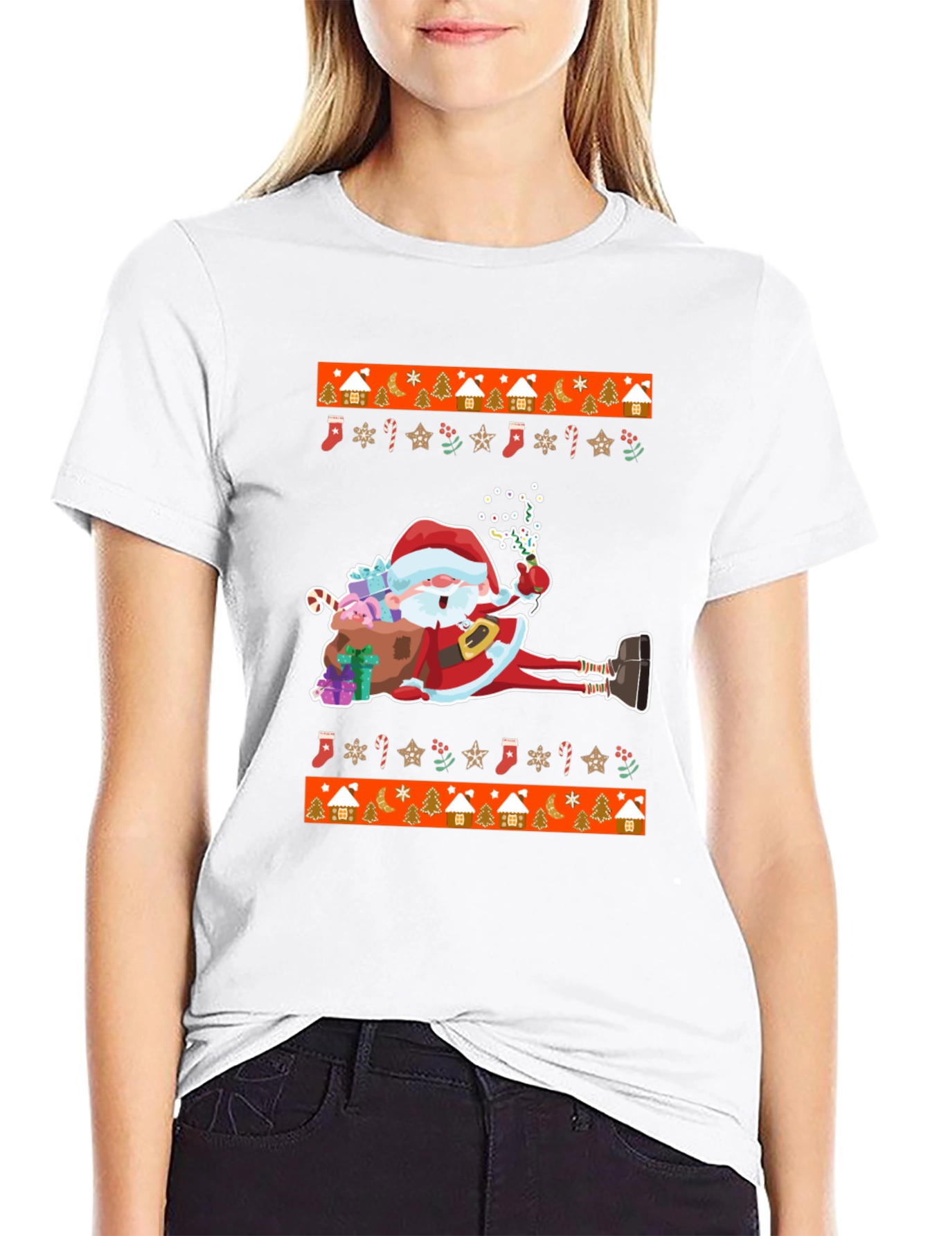 Santa Ugly Christmas T-Shirt