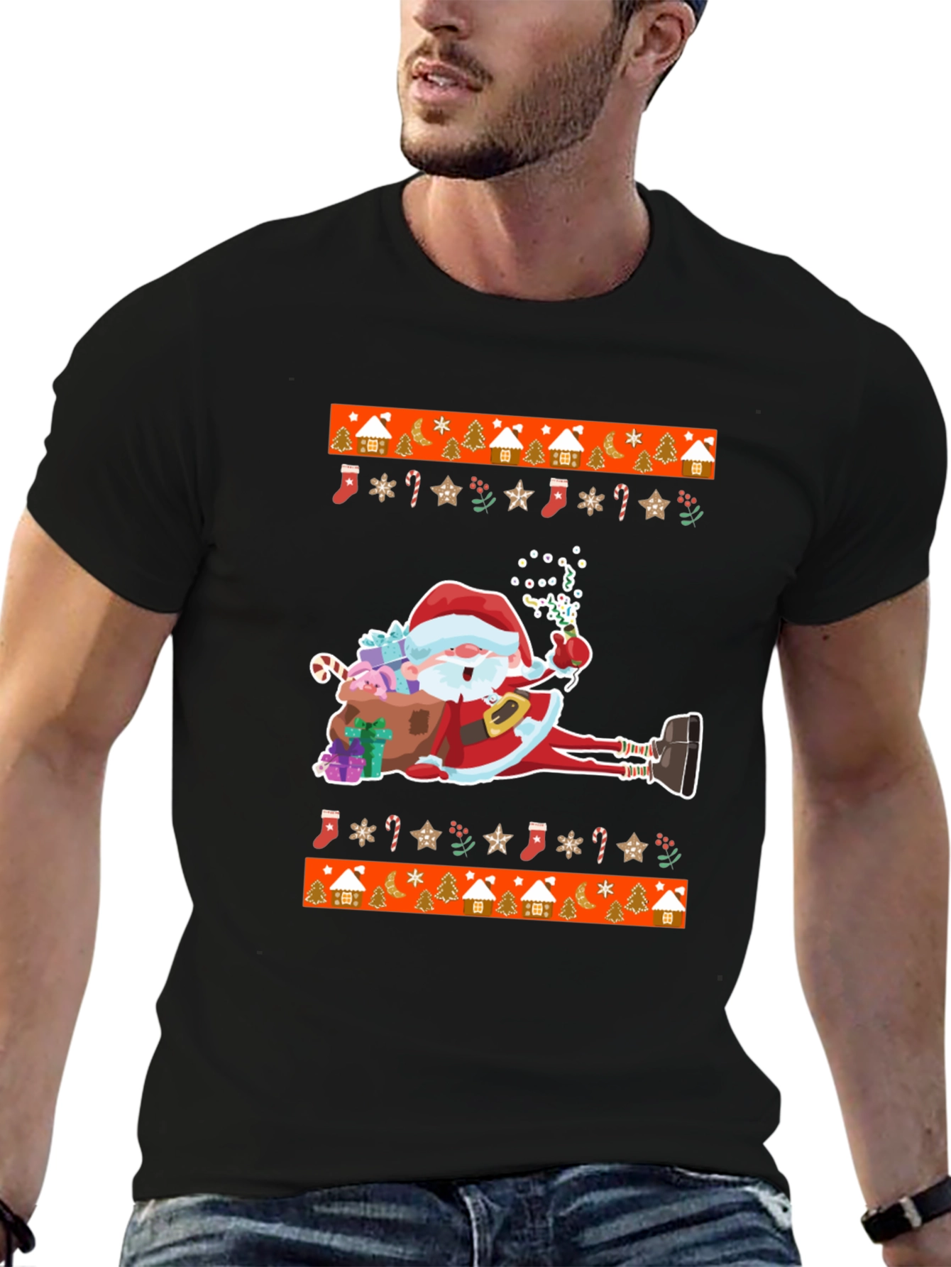 Santa Ugly Christmas T-Shirt