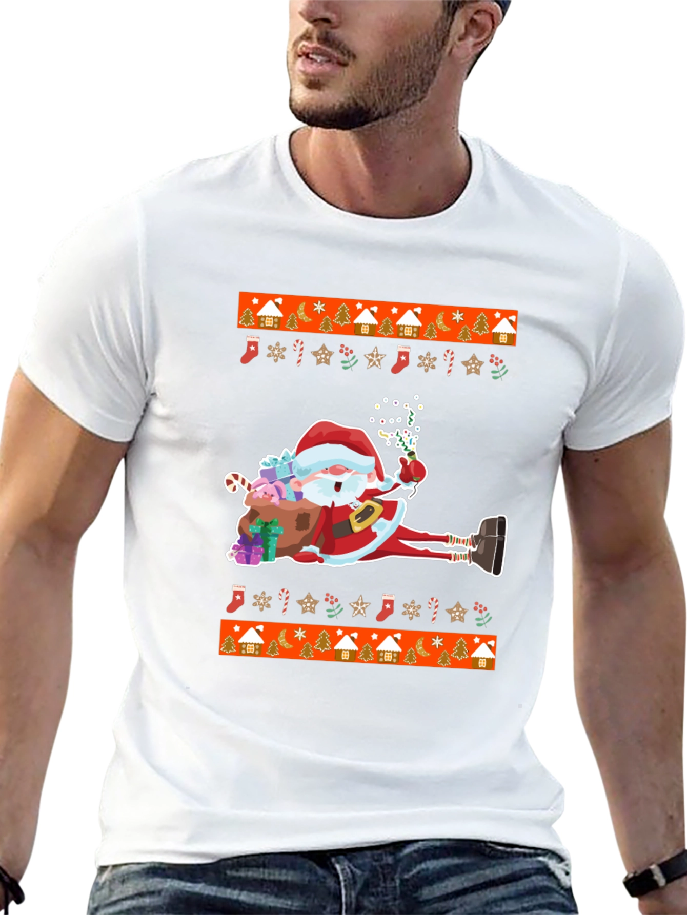 Santa Ugly Christmas T-Shirt