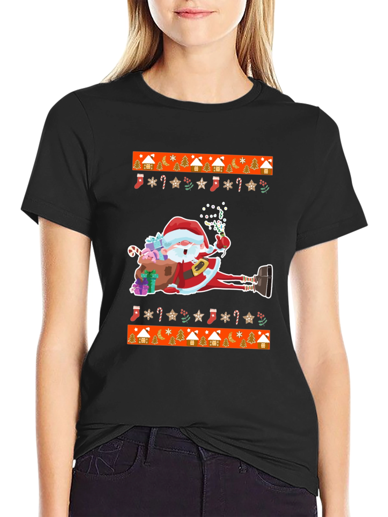Santa Ugly Christmas T-Shirt