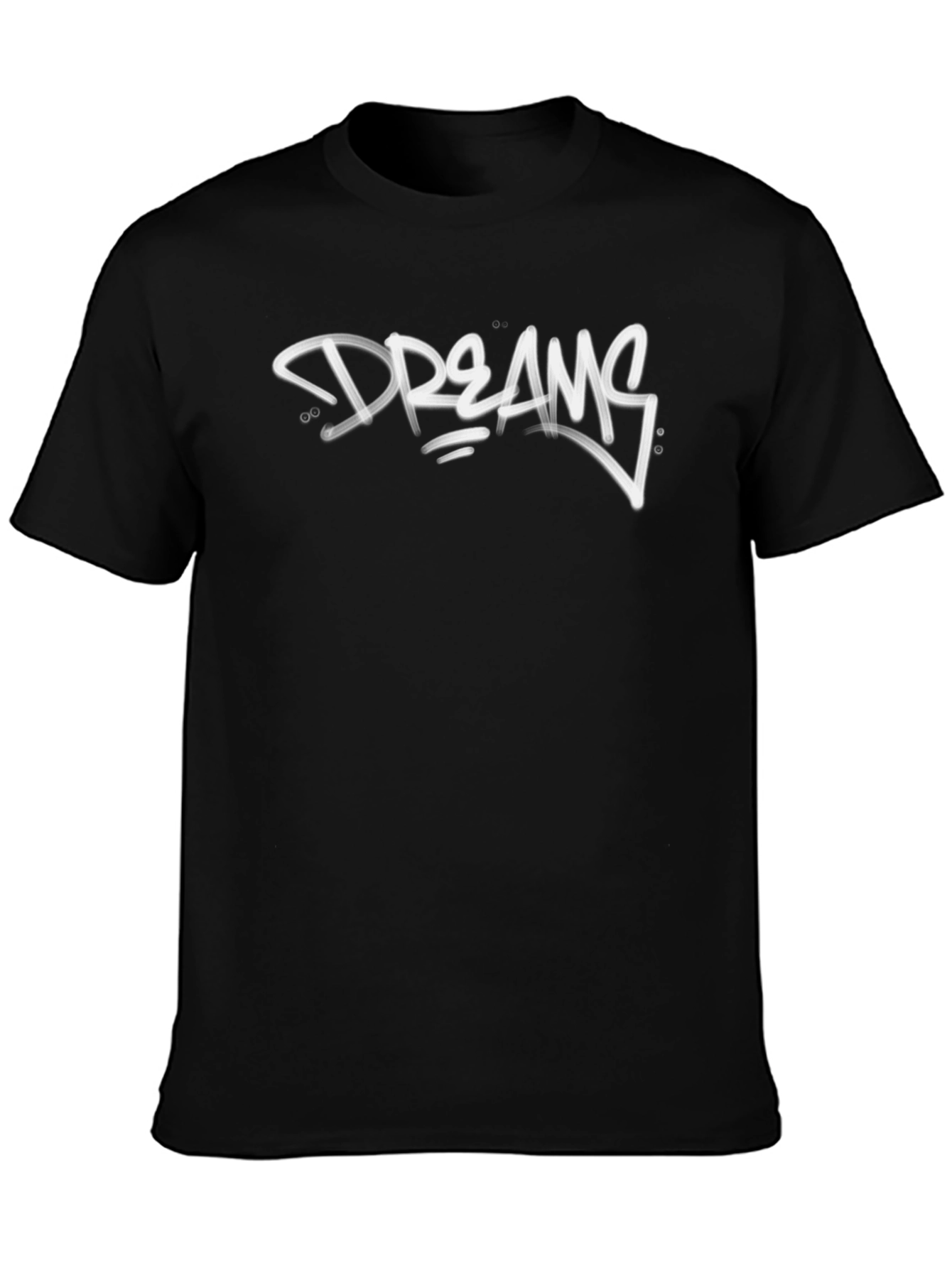 Dreams Graphic Print Black T-Shirt