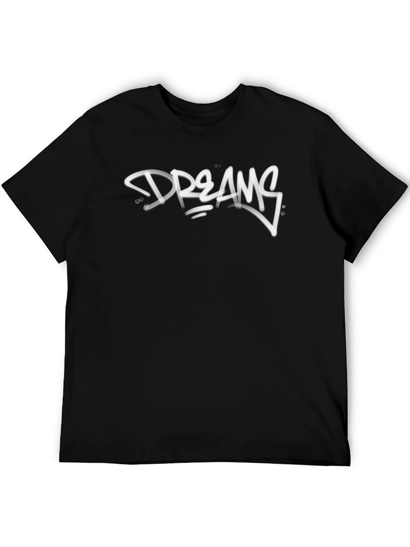 Dreams Graphic Print Black T-Shirt