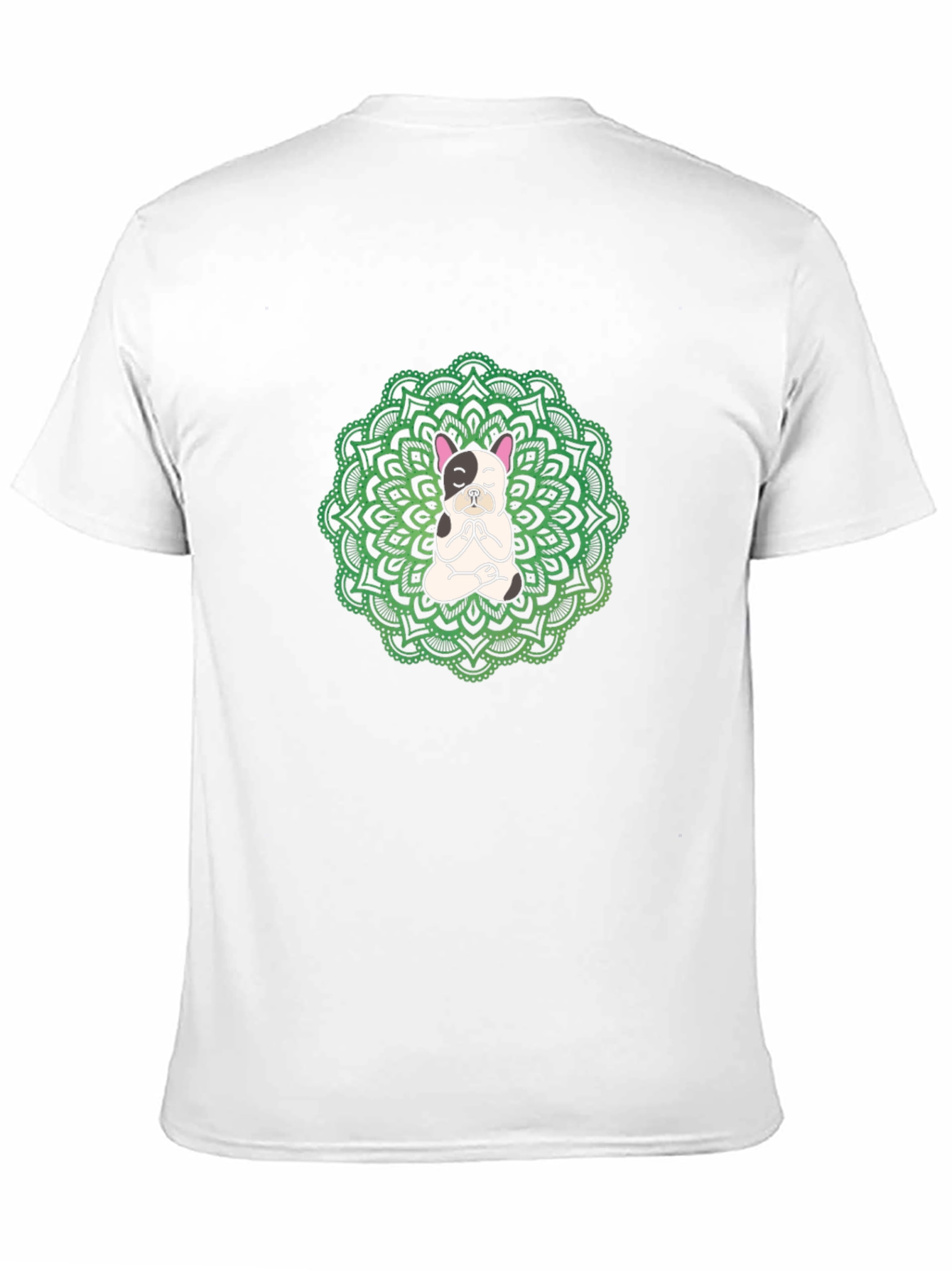 Yoga Dog Mandala Black T-Shirt