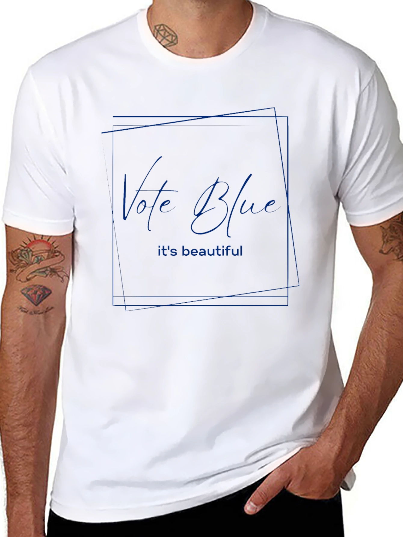 Vote Blue Graphic T-Shirt