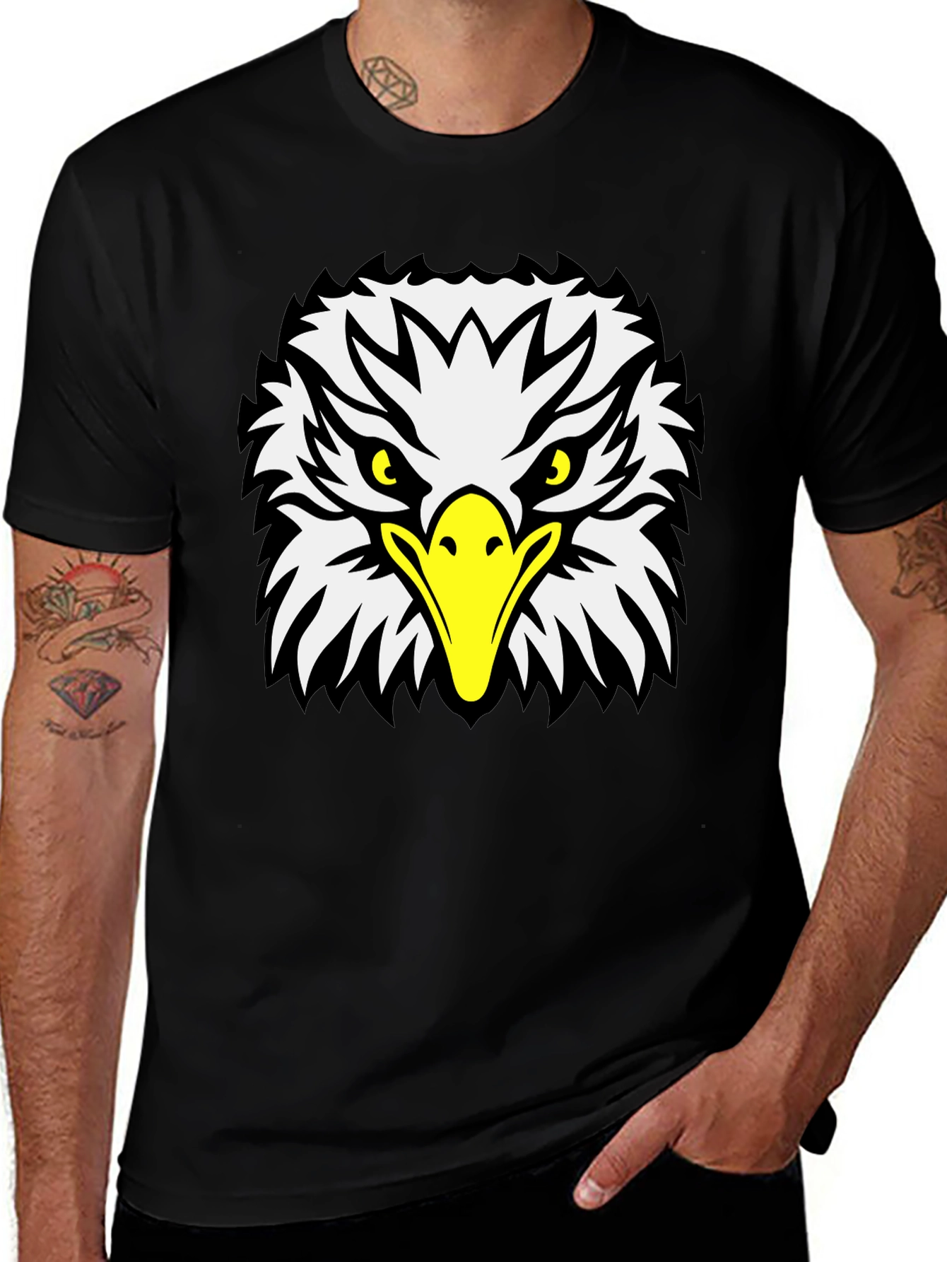 Black Eagle Graphic Tee - Bold Style
