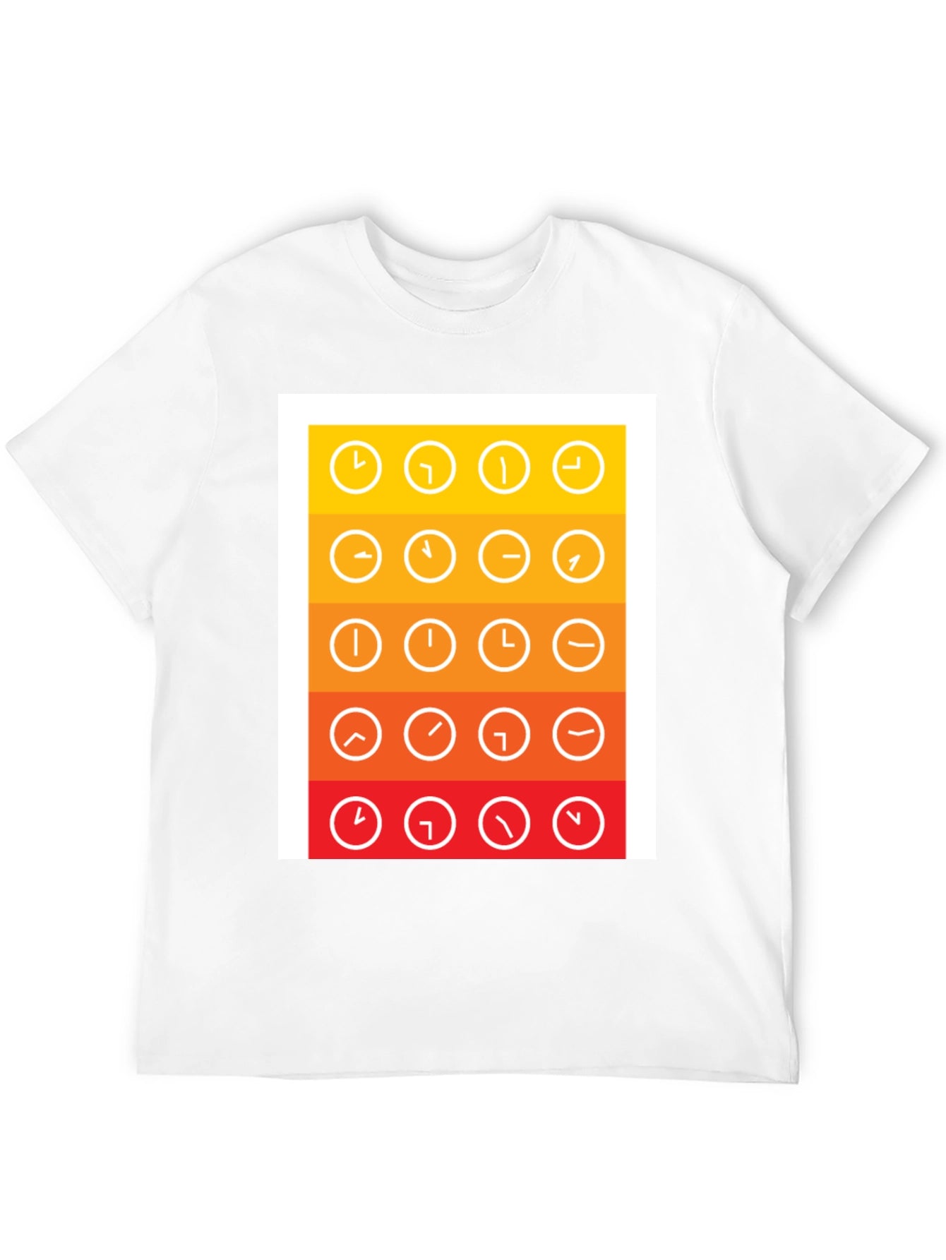 Clock Arrow Graphic Tee - Stylish Time Design