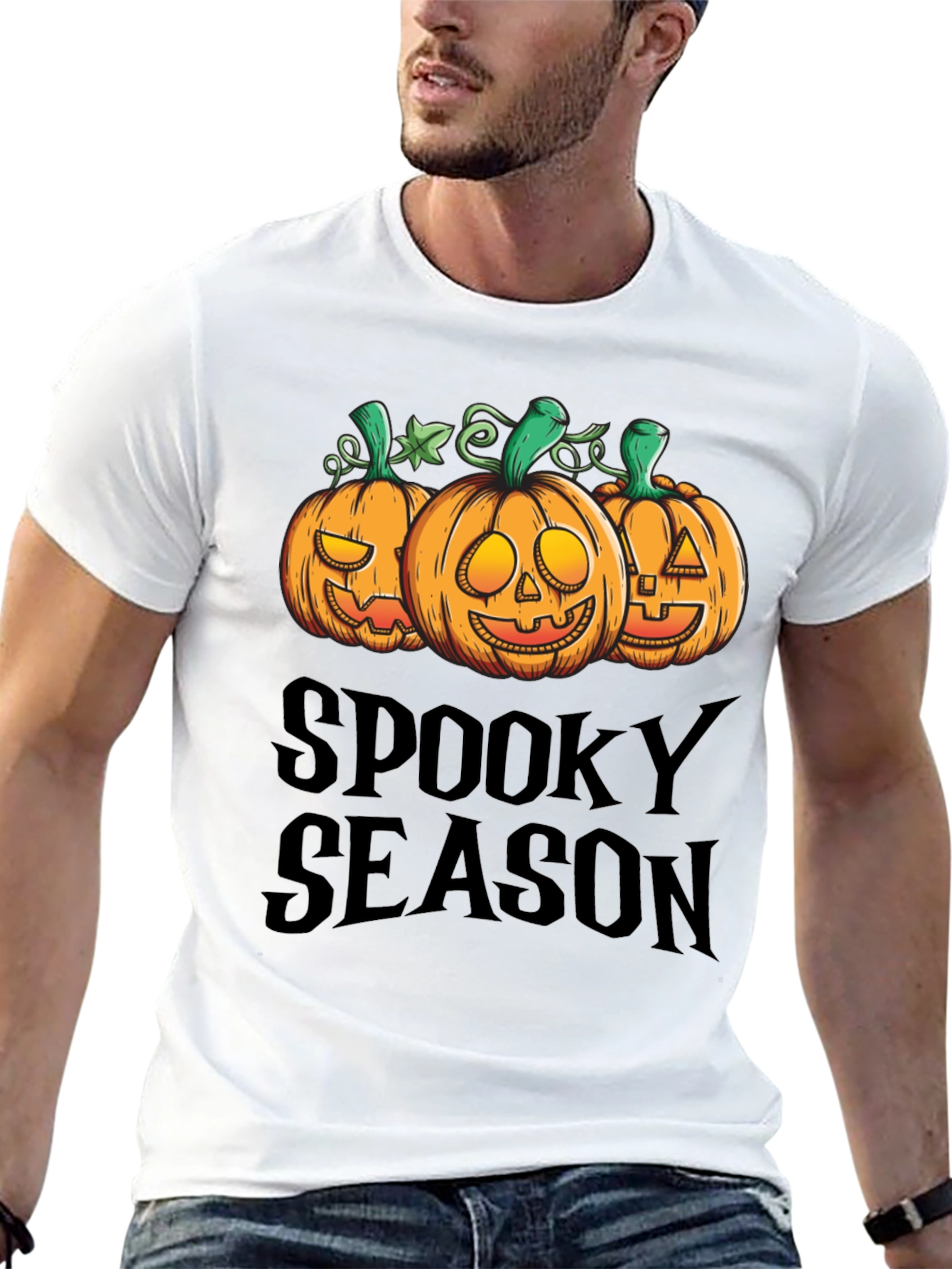 Spooky Season Pumpkin Graphic T-Shirt