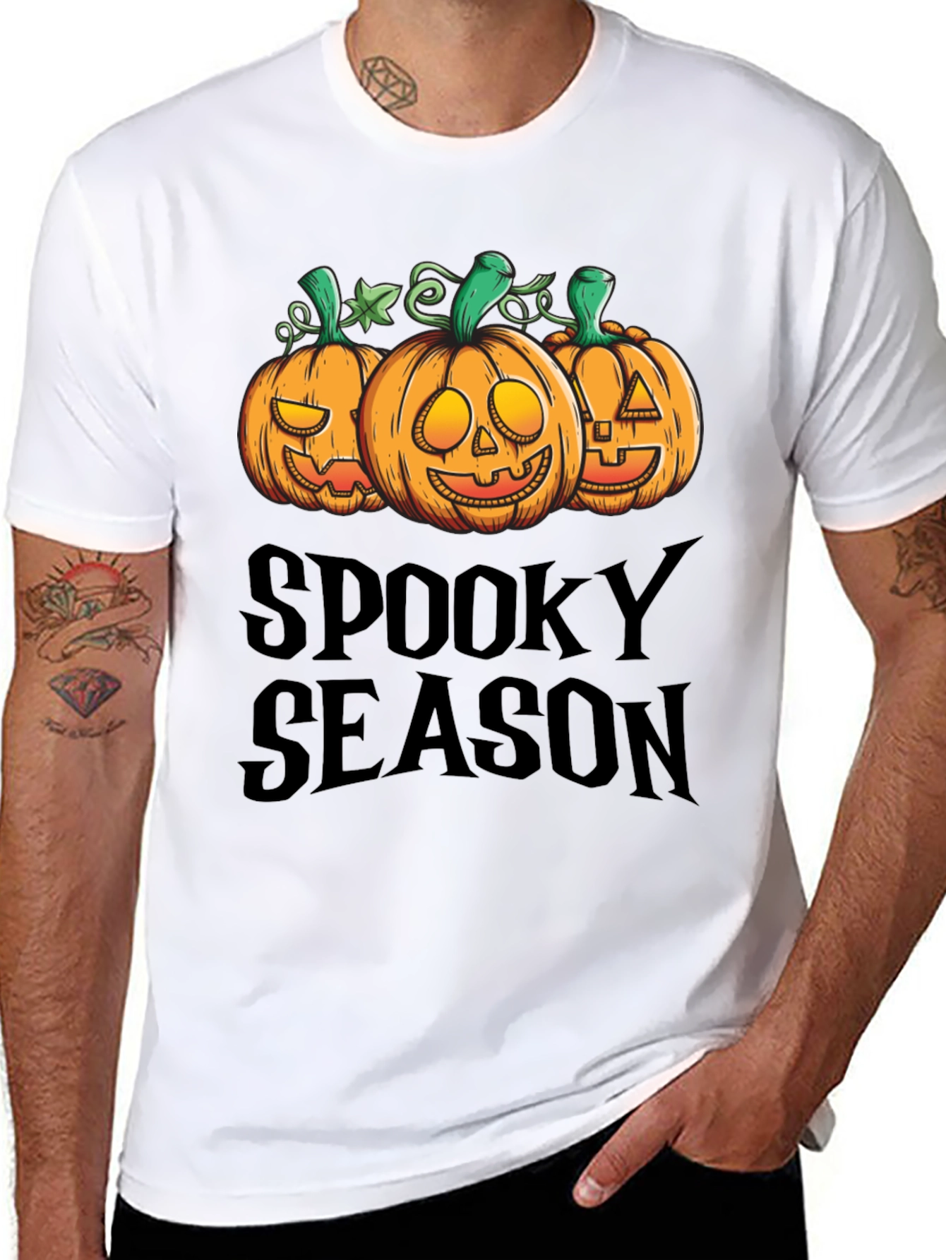 Spooky Season Pumpkin Graphic T-Shirt