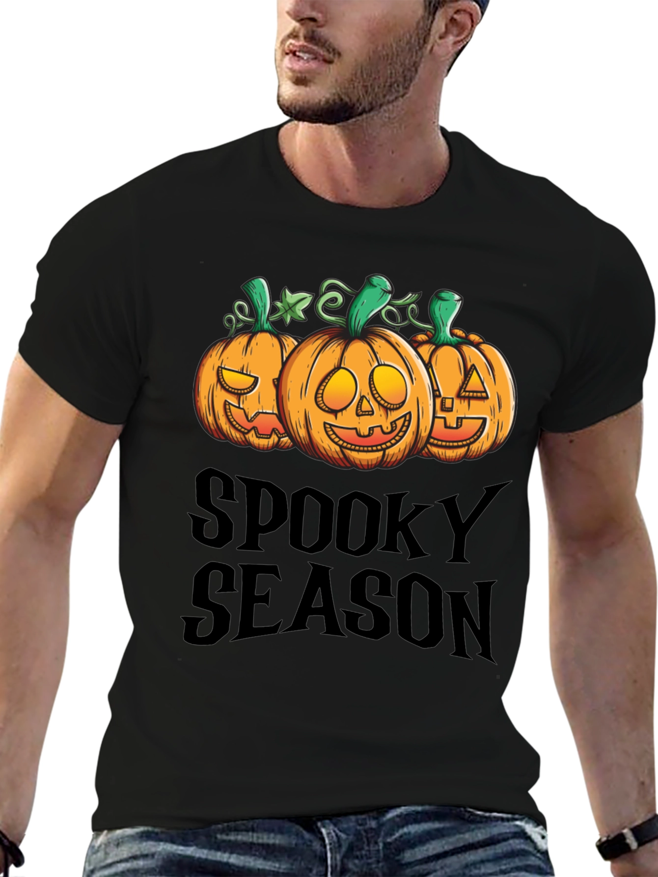 Spooky Season Pumpkin Graphic T-Shirt