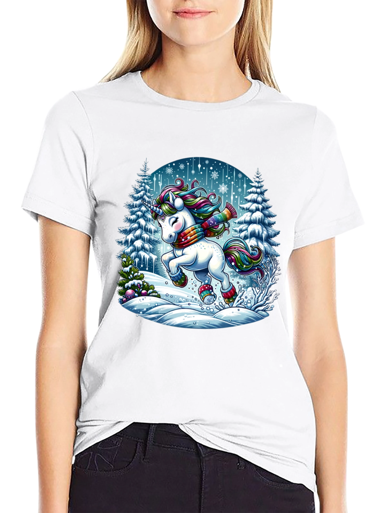 Winter Unicorn Graphic Tee