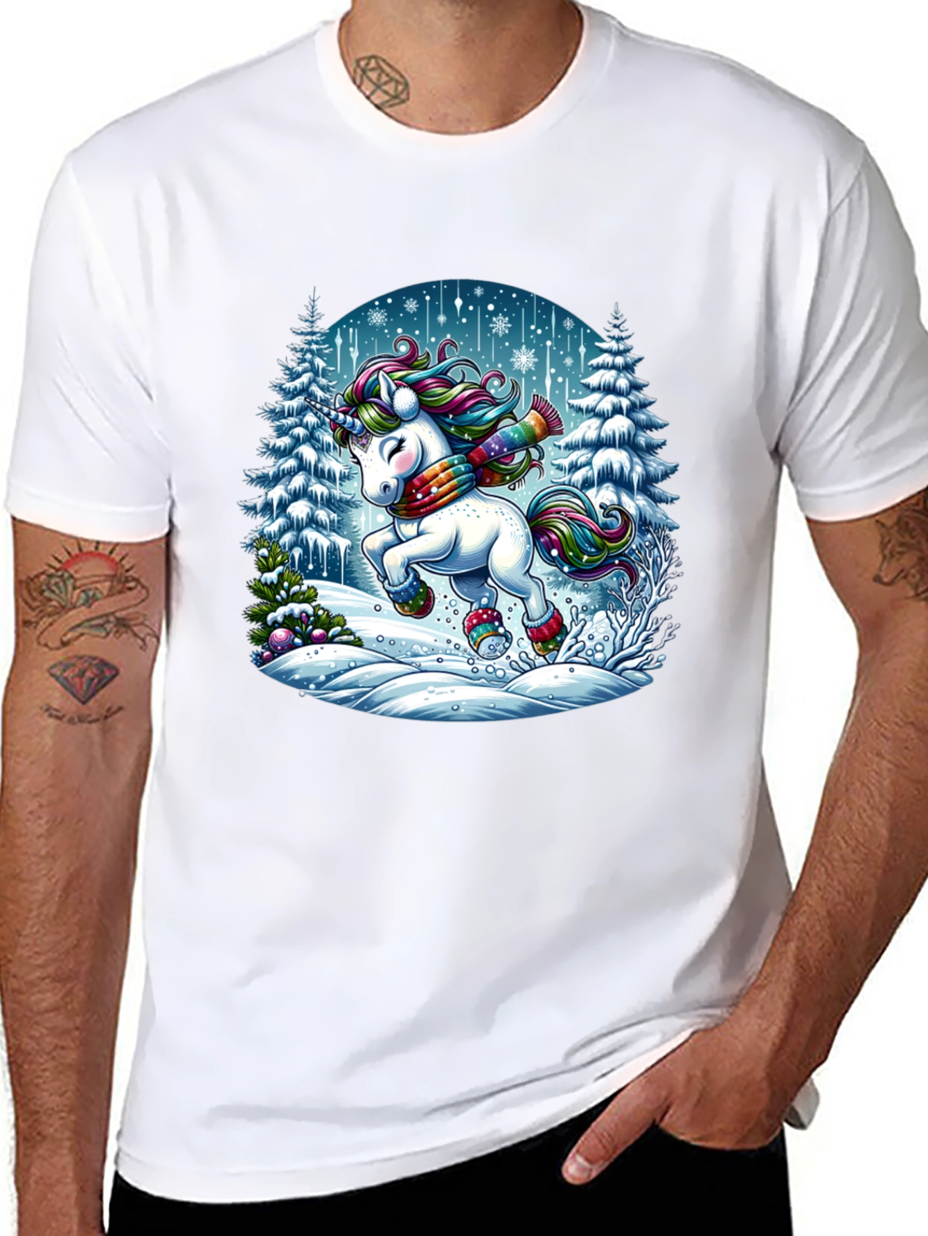 Winter Unicorn Graphic Tee