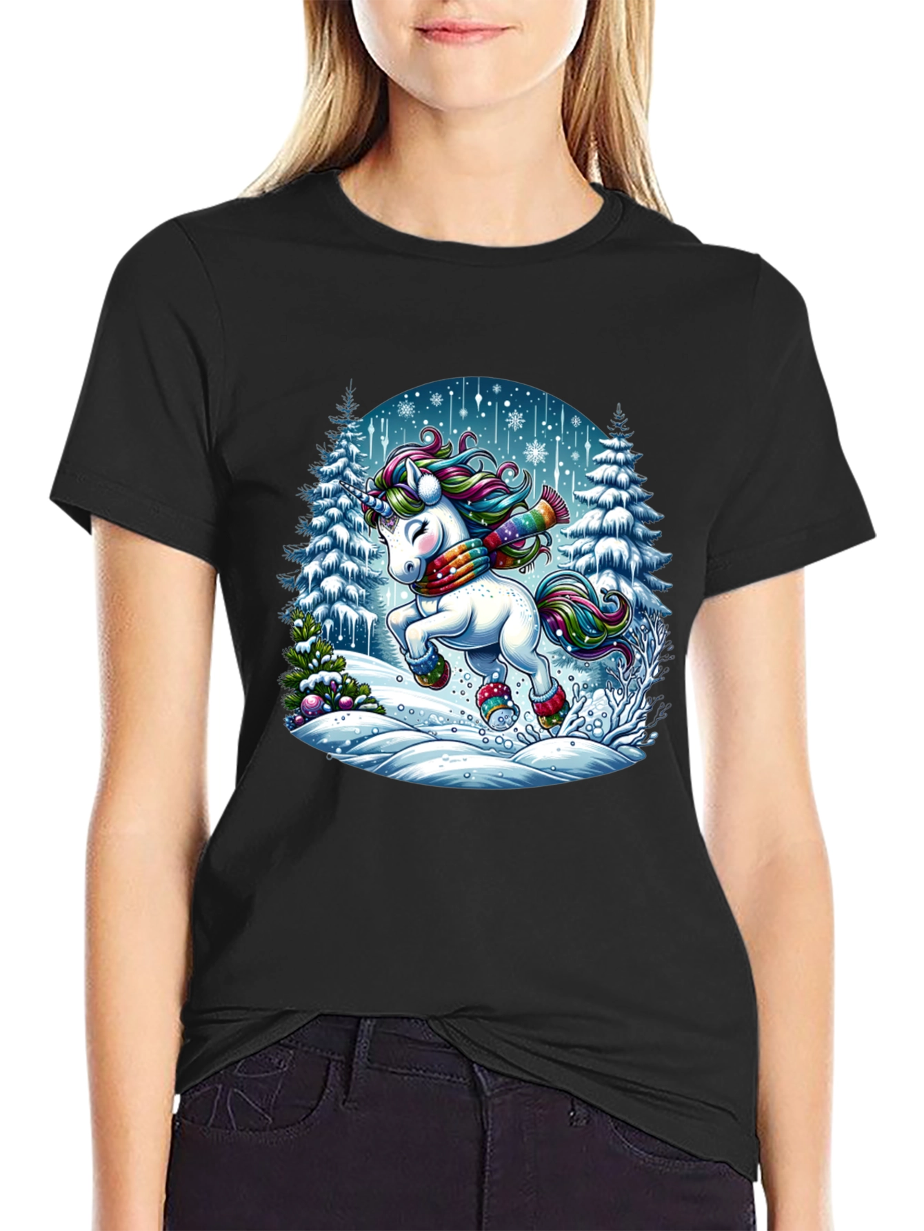 Winter Unicorn Graphic Tee