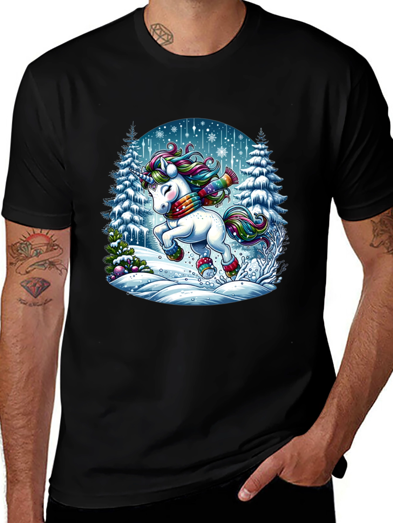 Winter Unicorn Graphic Tee