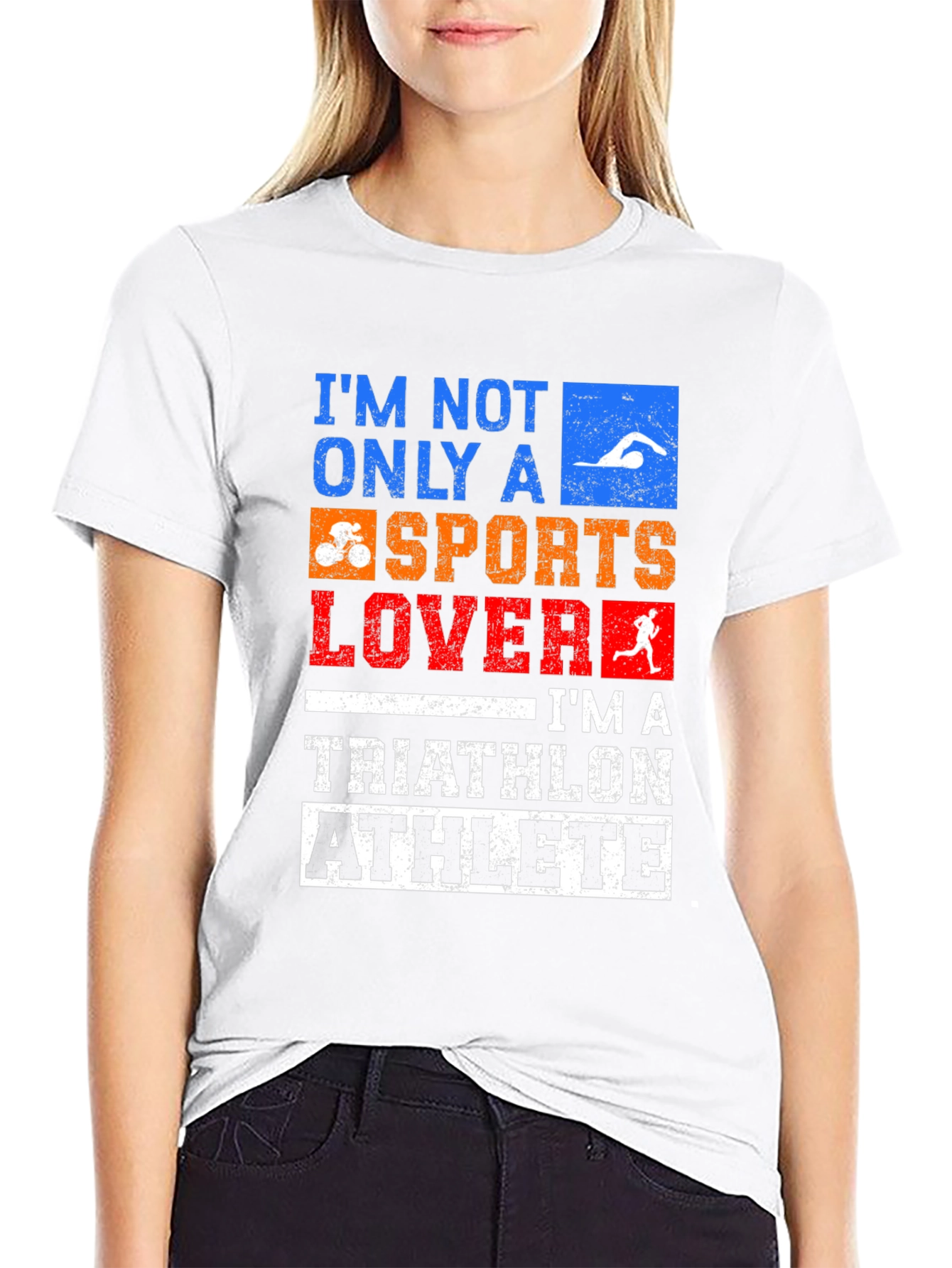 Triathlon Athlete T-Shirt - Sports Lover Design