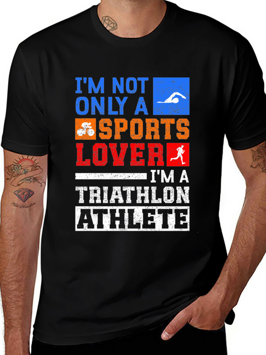 Triathlon Athlete T-Shirt - Sports Lover Design